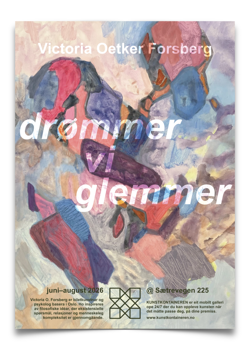 drømmer vi glemmer utstillingsplakat