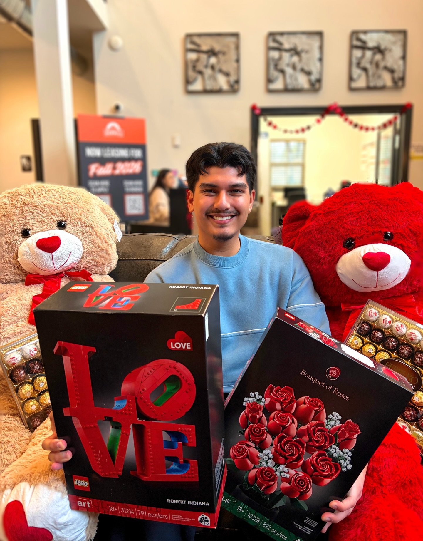 Love is in the air ❤️ Join us this week for Valentine Bingo! 💌 Play bingo for a chance to win a jumbo teddy bear, Ferraro Rocher chocolates, a rose Lego set, and more! 🧸

Location: Upstairs Clubhouse
Date: 2/13
Time: 2PM

Don&rsquo;t break our hear