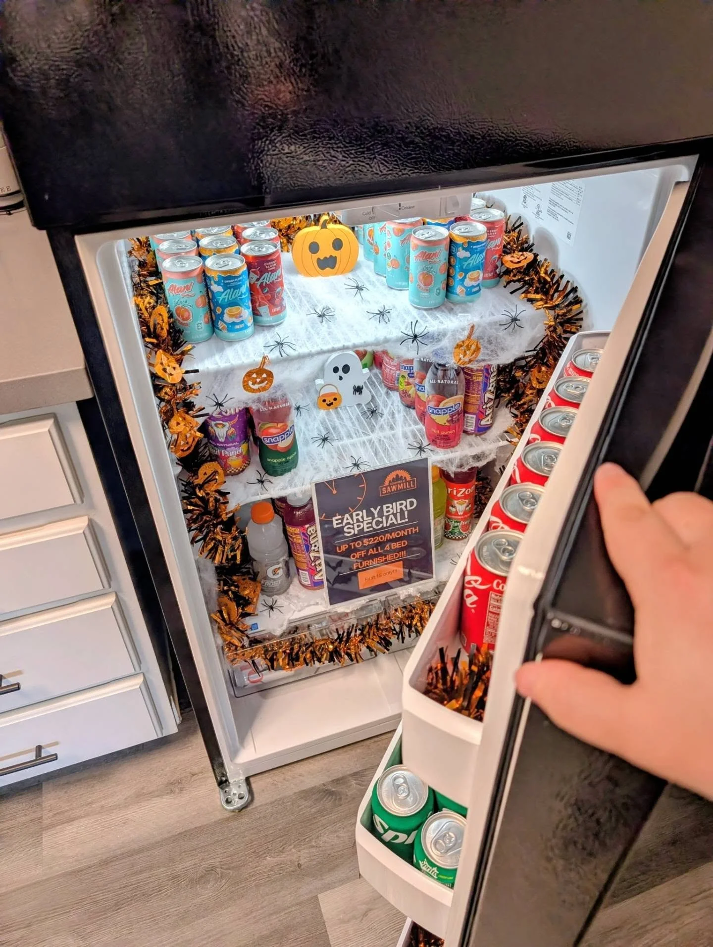 Spooky season is upon us and it's a great time for a scary good special! 👻

Schedule your tour and check out our Halloween update to our model fridge while you lock in your home for next year! 🎃

#naulumberjacks #thecommonsatsawmill #nau #flagstaff