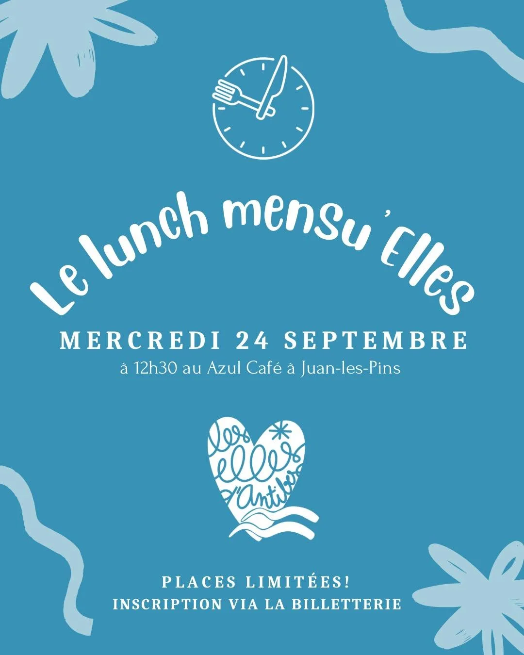On se retrouve dans quelques jours pour un lunch entre entrepreneuses au @azulcafe.officiel 🩵

Vous y serez ? 🙈

Lunch, &eacute;v&eacute;nement, Antibes, Association