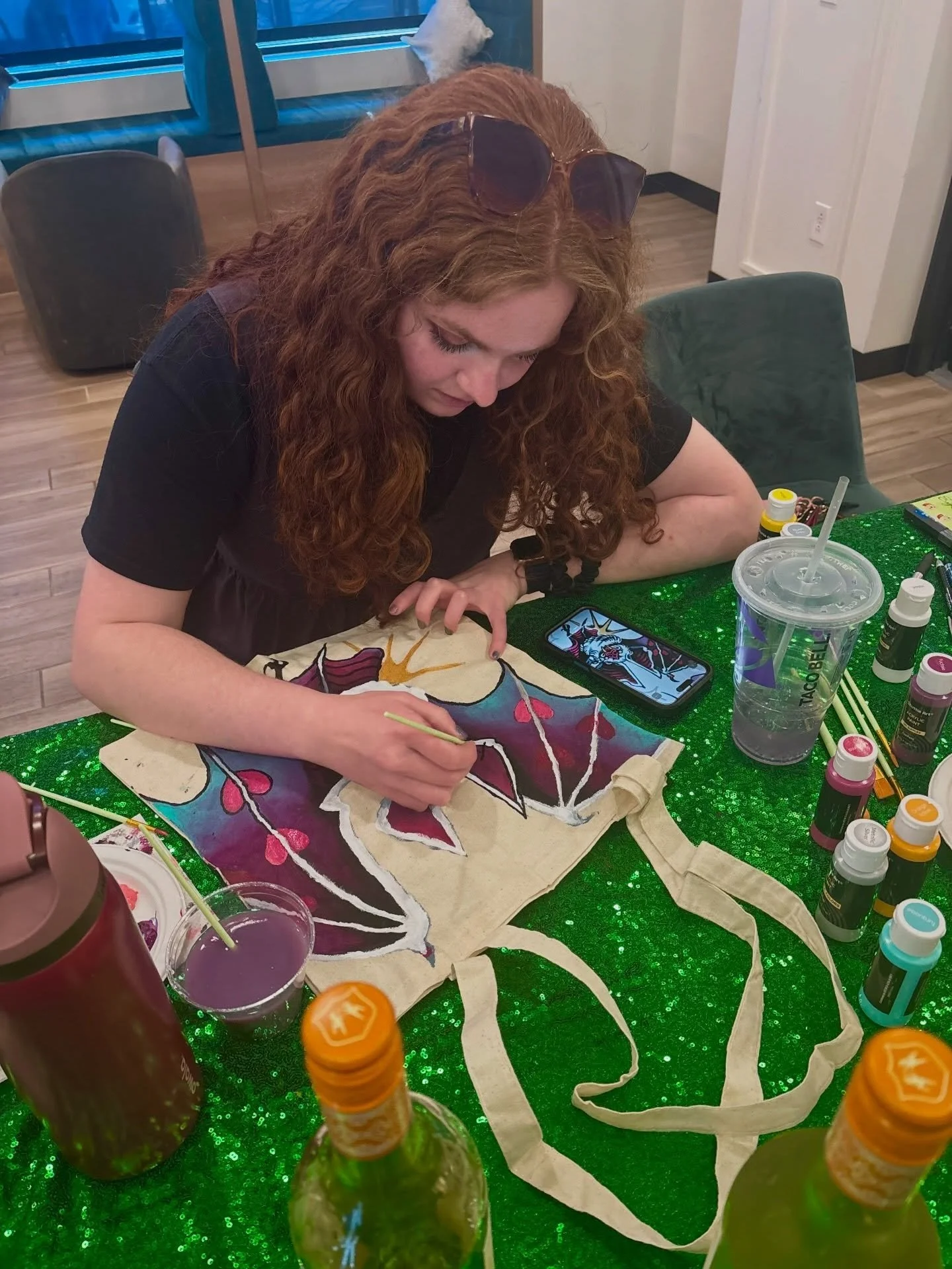 So many talented residents at our paint and sip event today!! Thanks for coming everyone! Post pics of your creations and tag us @ascendrva !!