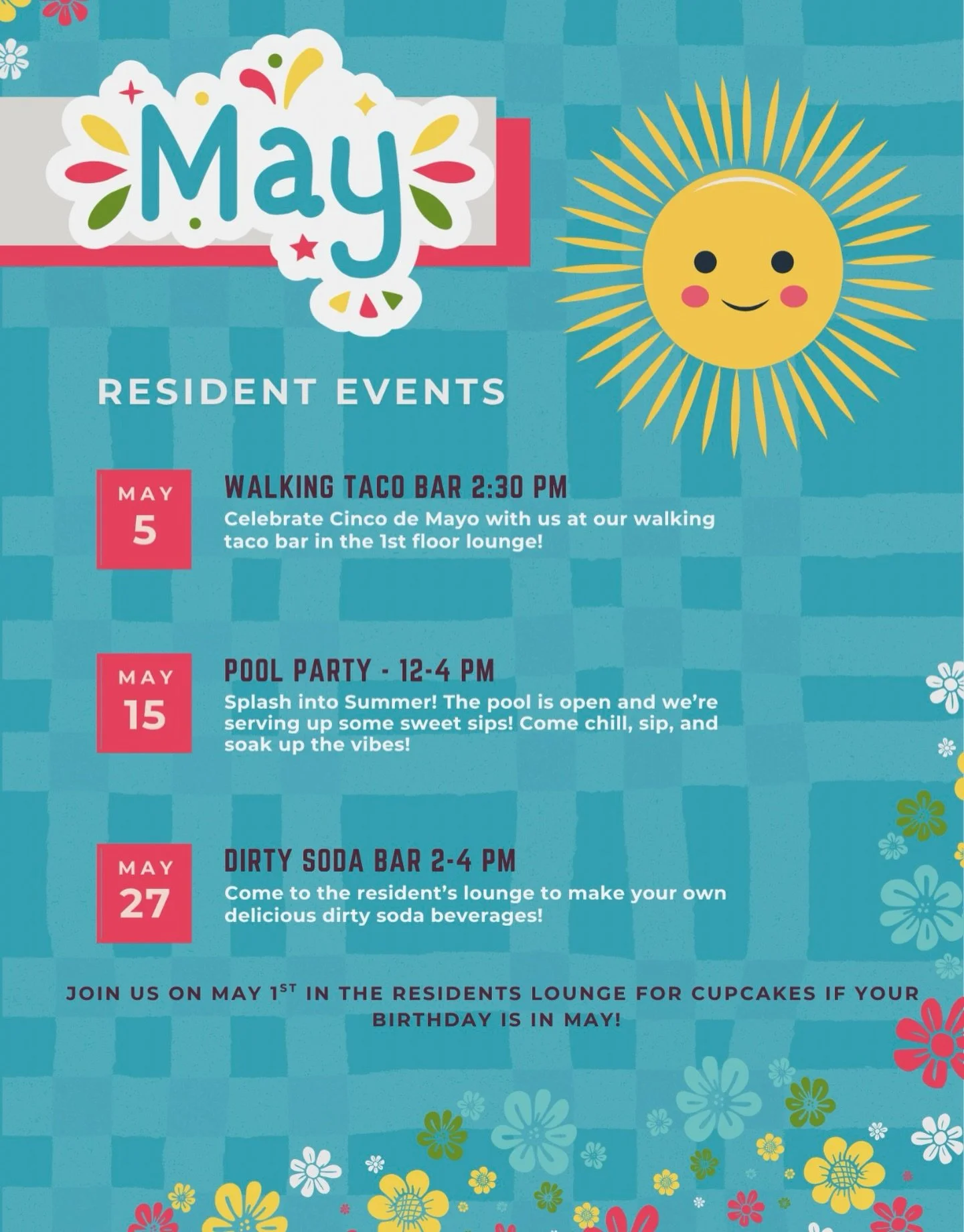 May events coming to Ascend!! Get excited! 🌮🏊&zwj;♀️🥤✨#studentliving #rva #vcu #vuu #apartments