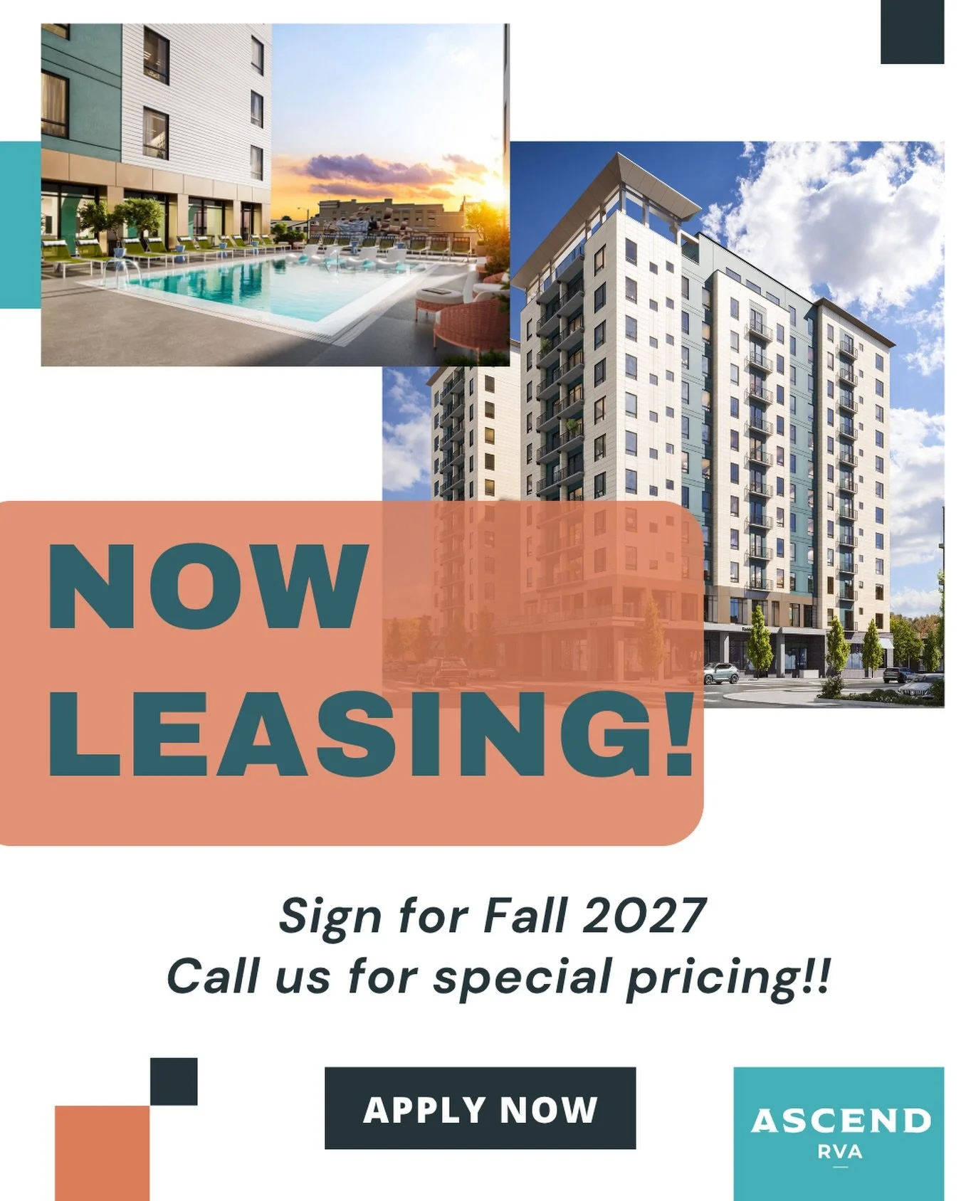 ‼️LEASING IS NOW OPEN FOR 27-28 TERM‼️ If you are interested in renewing your lease or (Ascend)ing to a new luxury style apartment give us a call at (804)207-3500 or take a peek 🫣 at our website at www.ascendrichmond.com #vcu #ascendrva #apartmentli