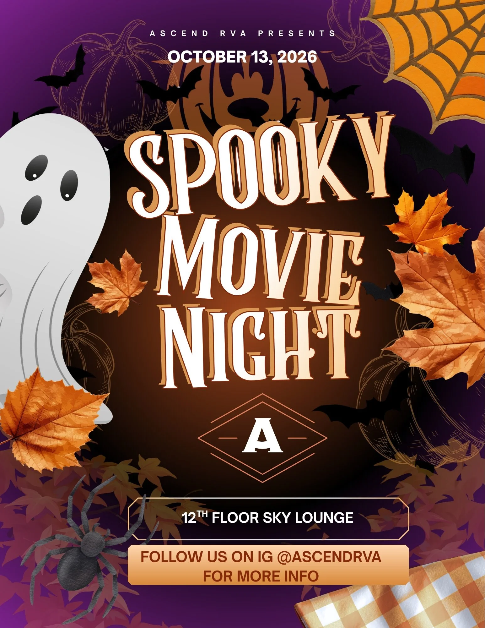 Spooky season is calling&hellip; and trust us, you don&rsquo;t want to send it to voicemail 🫣. Meet us in the Sky Lounge for a Showtime full of magical classics! 🍿🎃

#ascendrva #showtime #vcu #halloween #disney