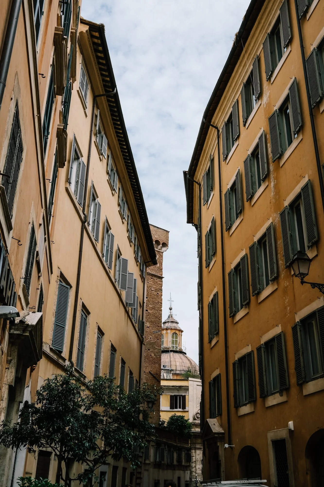 Street scene photographed in Rome, Italy
