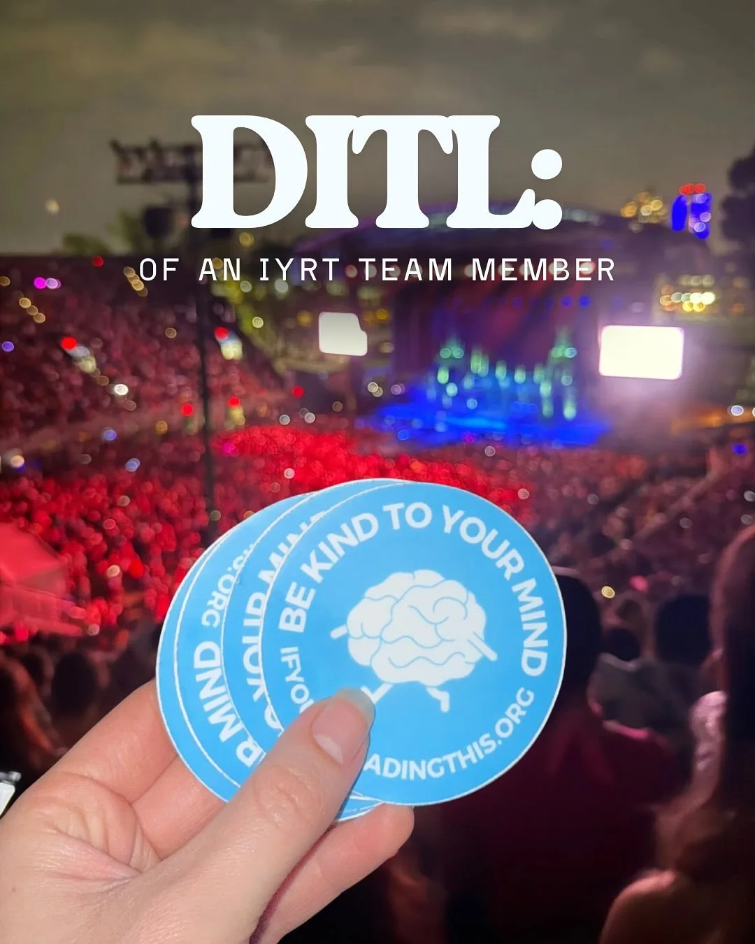 Day In The Life of IYRT Founder Alex ⚡️ An enormous thank you to @chappellroan for setting aside a number of tickets for the Visions of Damsels &amp; Other Dangerous Things pop-up shows to celebrate mental health nonprofit organizations like ours.

#