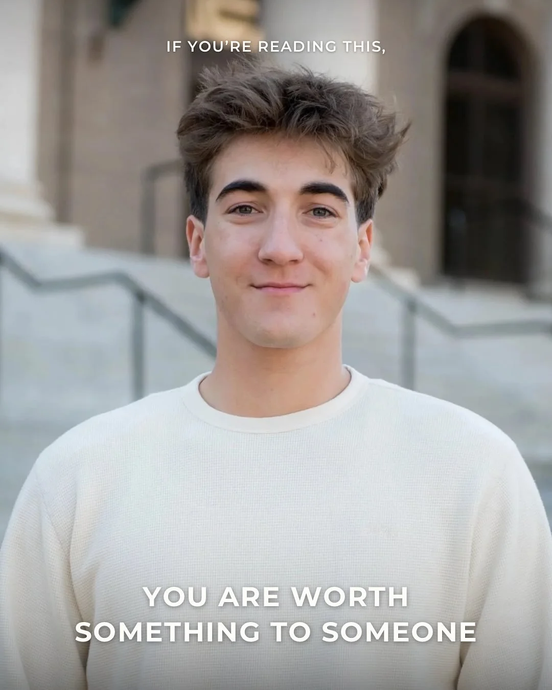 &ldquo;If you&rsquo;re reading this, you are worth something to someone.&rdquo; 

Jake G. (@ifyourereadingthiscuse ) shares his experience with depression and anxiety, and reminds readers to ask for help. Read the full letter at the link in our bio ✉