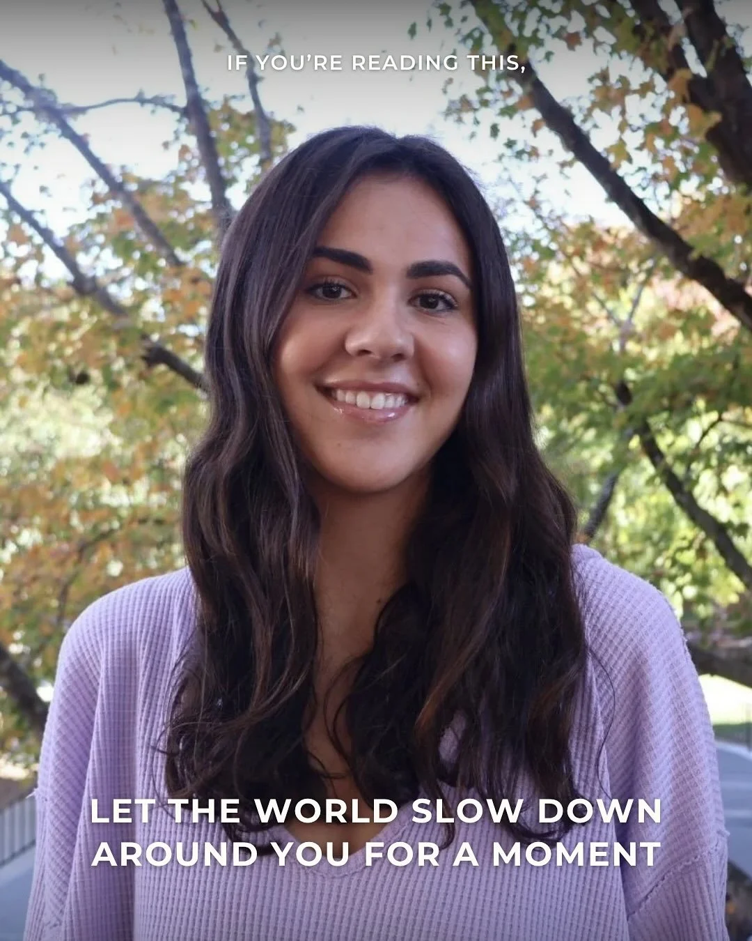 &ldquo;If you&rsquo;re reading this, let the world slow down around you for a moment.&rdquo;

Carrigan P. (@ifyourereadingthiswfu ) reminds readers the power of pause and taking a break to care for ourselves. Read the letter at the link in our bio💌