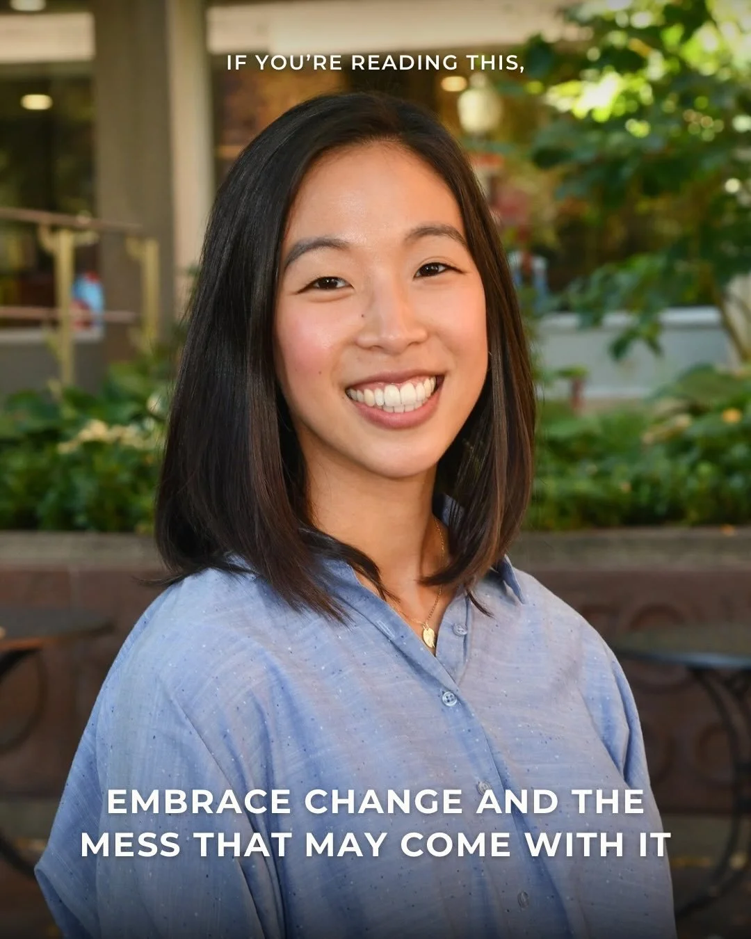 &ldquo;If you&rsquo;re reading this, embrace change and the mess that may come with it.&rdquo; 

Tiffany W. (@ifyourereadingthisbu ) shares her experience navigating big changes, reminding readers that sometimes it&rsquo;s okay to slow down. Read the