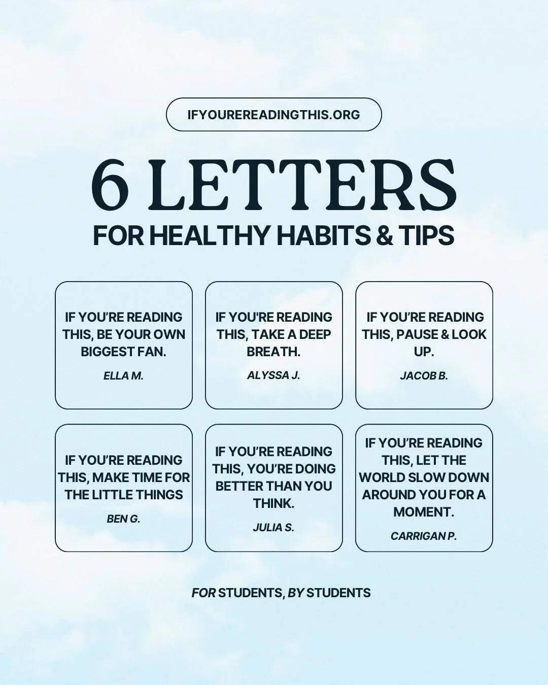 Swipe to find some of our favorite letters offering support &amp; mental health tips to help you kick off 2026 🧠📝