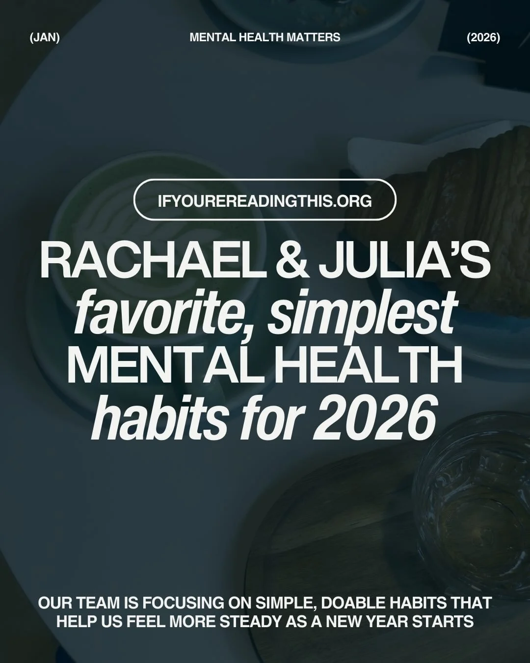 Wanna know what some of our team is bringing into the new year? Check out these small habits we are focusing on for some inspiration! Small and repeated actions add up to big changes in your life💌

Comment below some of your go-to mental health habi