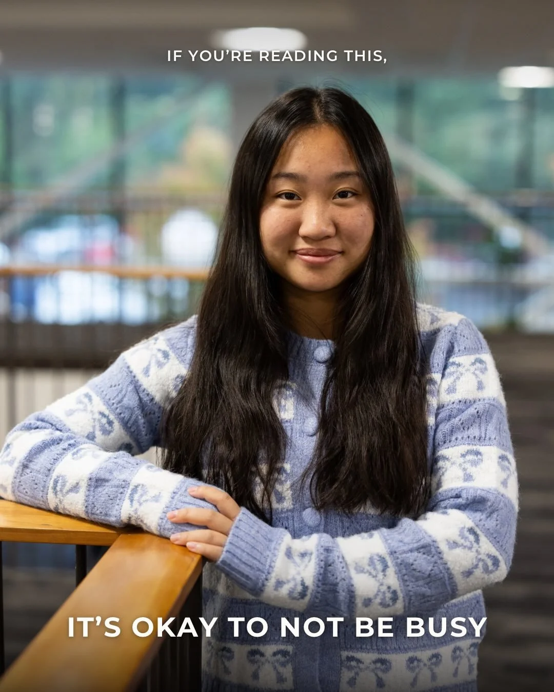 &ldquo;If you&rsquo;re reading this, its ok not to be busy.&rdquo;

Sabrina W. (@ifyourereadingthisuga ) shares her journey to accepting rest and the importance of being intentional with our team. Read this letter on our website and at the link in ou