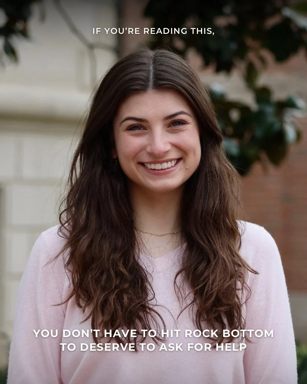 &ldquo;If you&rsquo;re reading this, you don&rsquo;t have to hit rock bottom to deserve to ask for help. You deserve help simply because you are human.&rdquo; 

Emily B. (@ifyourereadingthisatunc ) shares her experience with an eating disorder and re