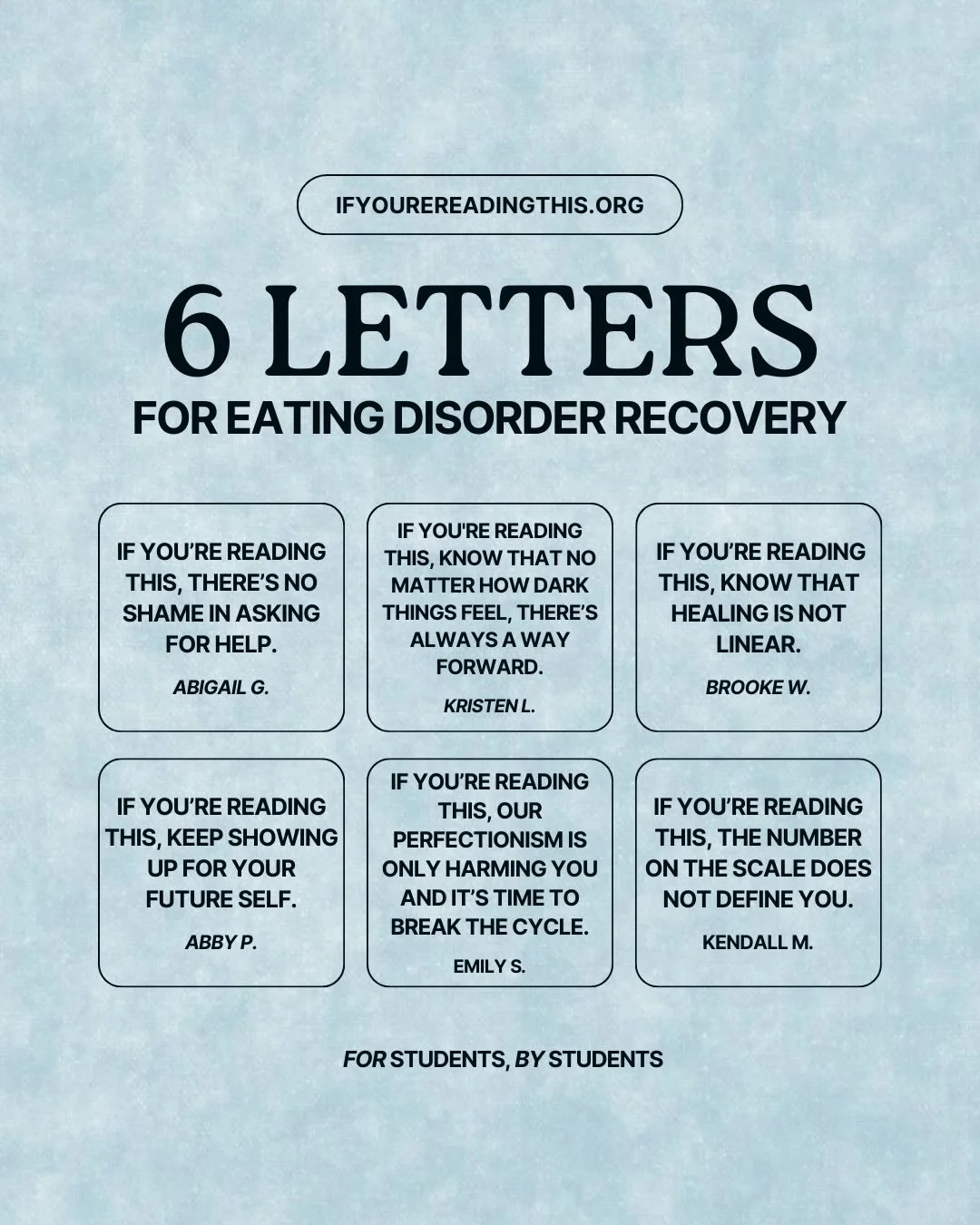 If you&rsquo;re living with an eating disorder or in eating disorder recovery, you&rsquo;re not alone and support is available 🩵 Swipe to find real stories from real people sharing their experiences with EDs 📝