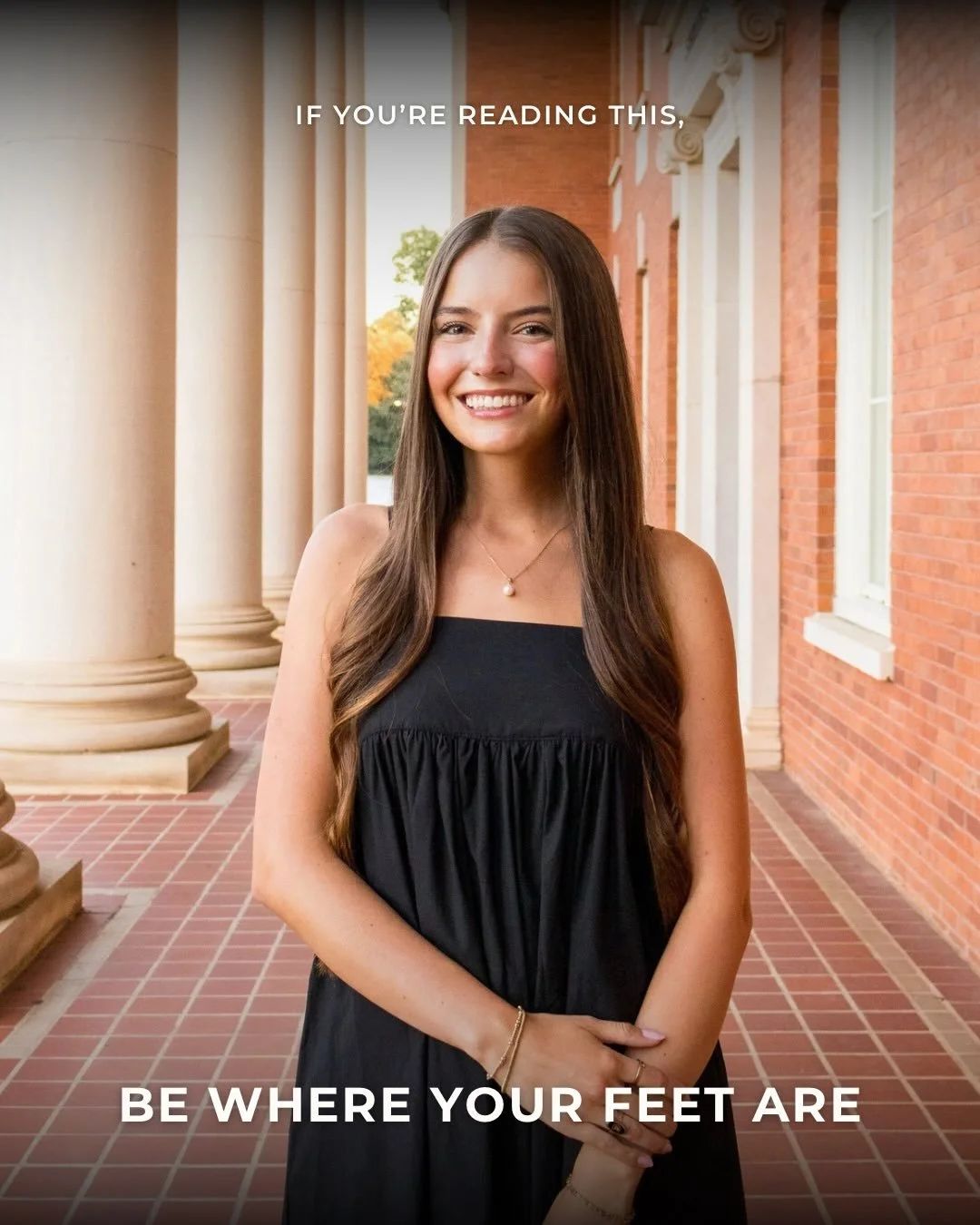 &ldquo;If you&rsquo;re reading this, be where you feet are.&rdquo; 

Lulu H. (@ifyourereadingthisclemson ) shares her experience learning to be present, and encourages readers to &ldquo;take a deep breath and look around.&rdquo; Read the full letter 