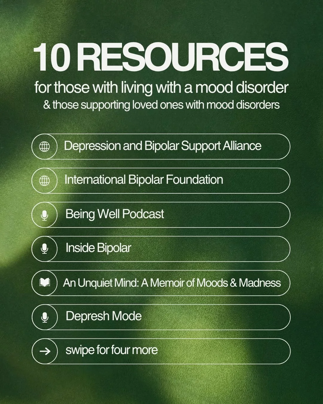 In honor of World Bipolar Day later this month, we&rsquo;re sharing trusted resources for those living with bipolar and other mood disorders 🧠 Let March be a time to learn more, talk more openly, and challenge the stigma that still surrounds mood di