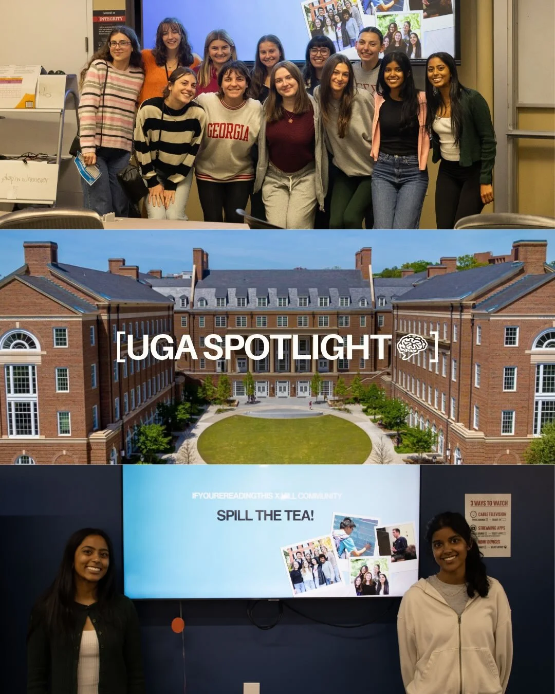 A moment for the dawgs 🐾 Swipe to see what one of our newest campus chapters @ifyourereadingthisuga has been up to 💌