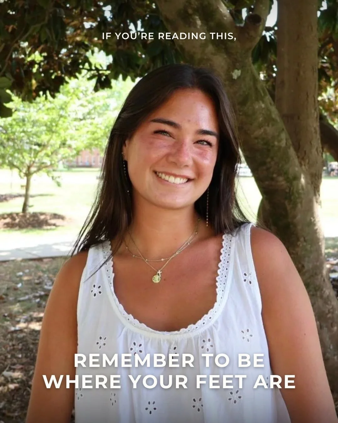 &ldquo;If you&rsquo;re reading this, remember to be where your feet are.&rdquo; 

Sophie C. (@ifyourereadingthiswfu ) reminds readers to sit in the moment they&rsquo;re in, even if it&rsquo;s busy or imperfect. Read the full letter at the link in our