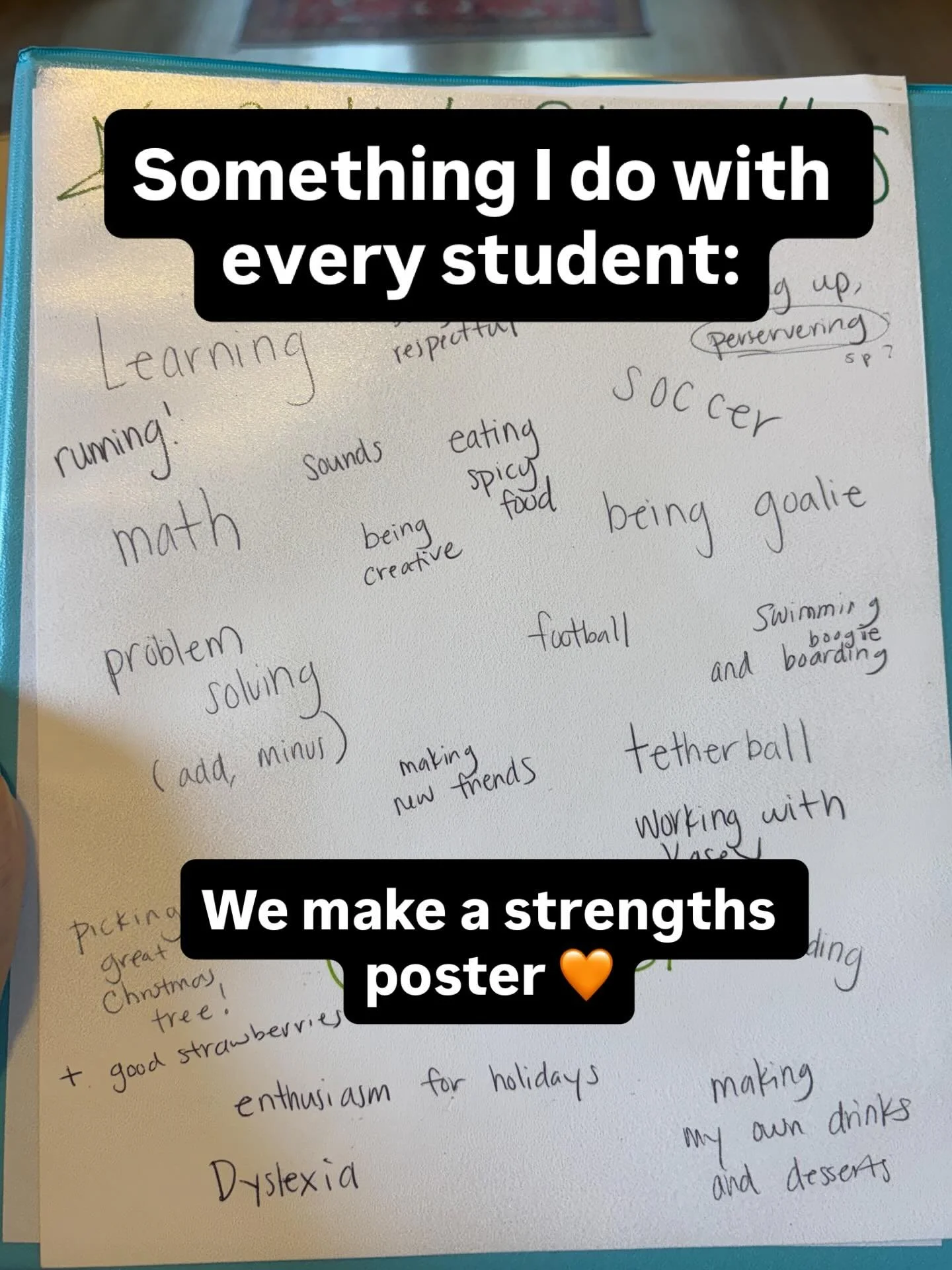 Student strength posters: a routine I never skip! 🧡

As a reading interventionist, my job is not just supporting academic growth, but building confidence too.

Struggling readers, even young ones, can start to internalize reading difficulty as meani