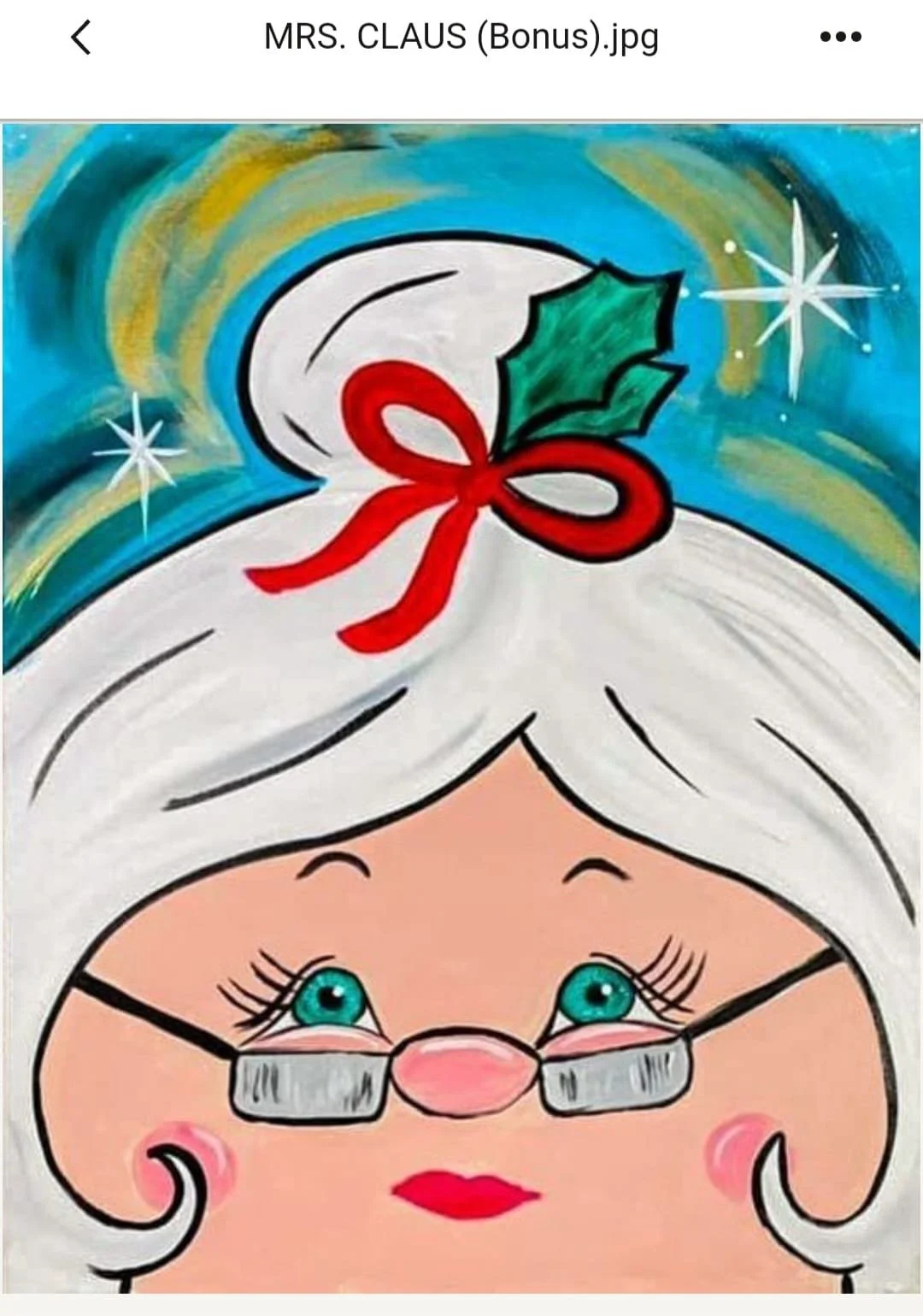 Mrs. Clause art kit