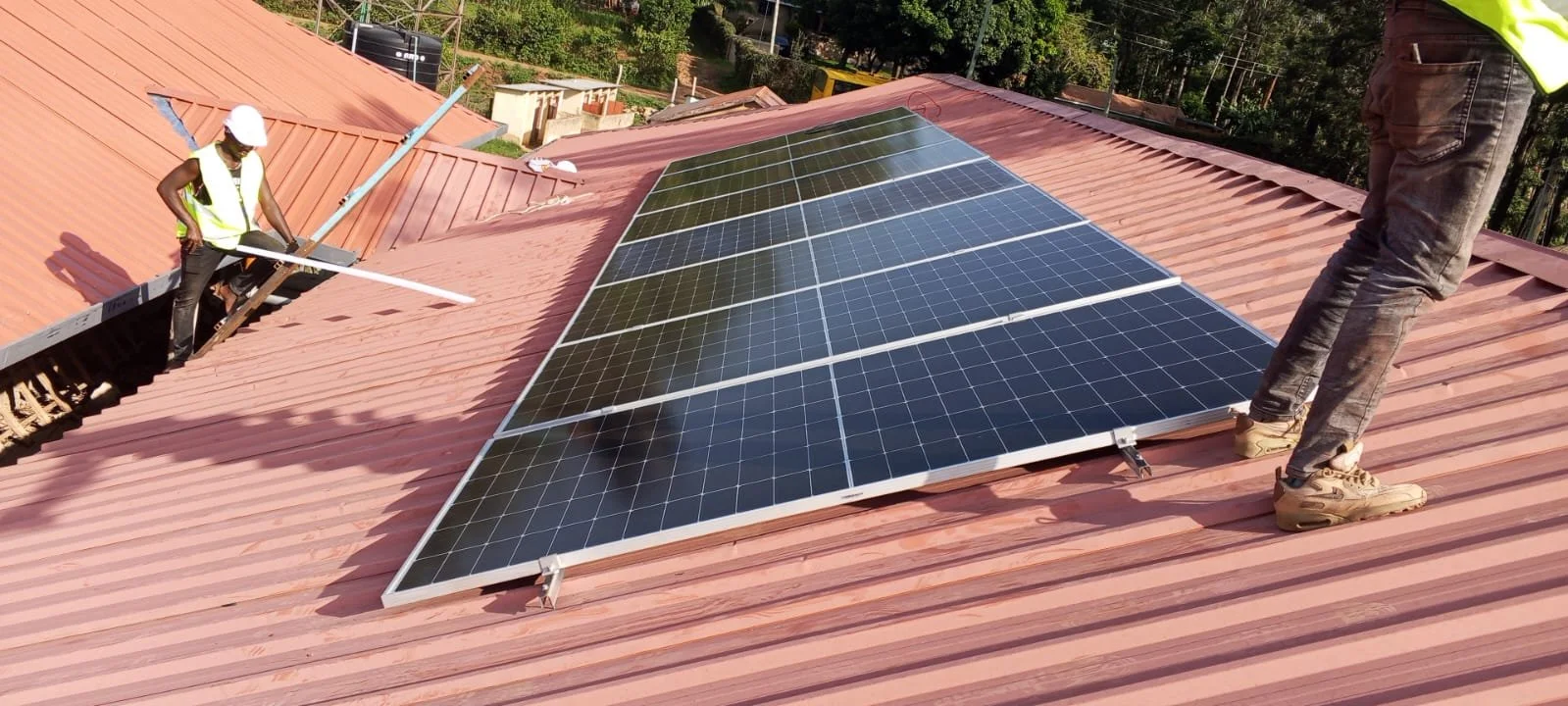 Solan panels on a roof