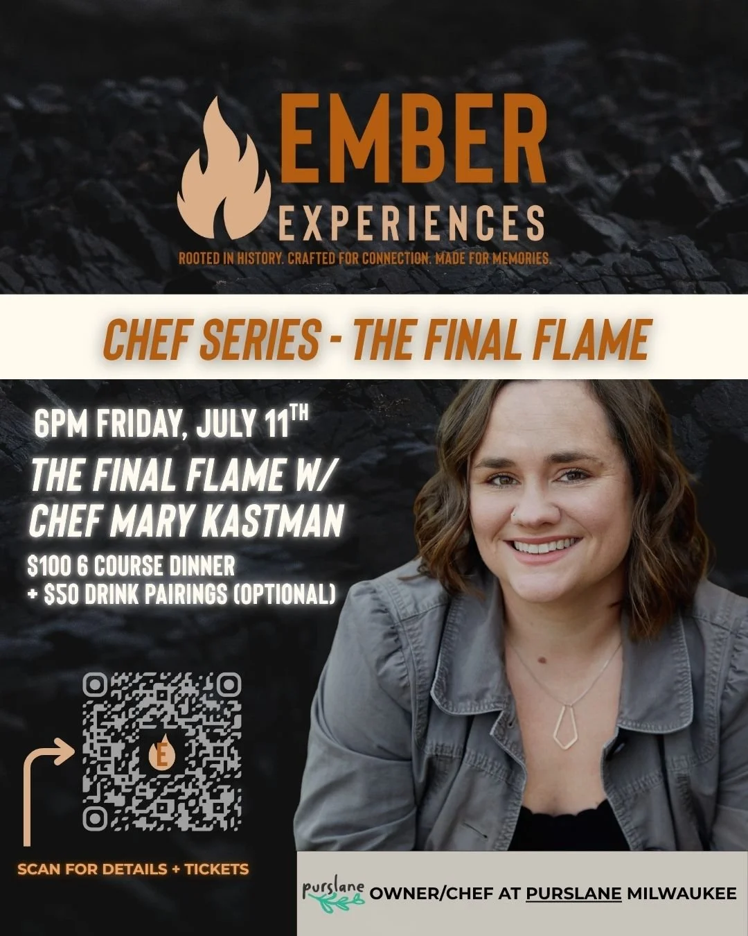 Ember Experiences - Chef Series: The Final Flame with Mary kastman