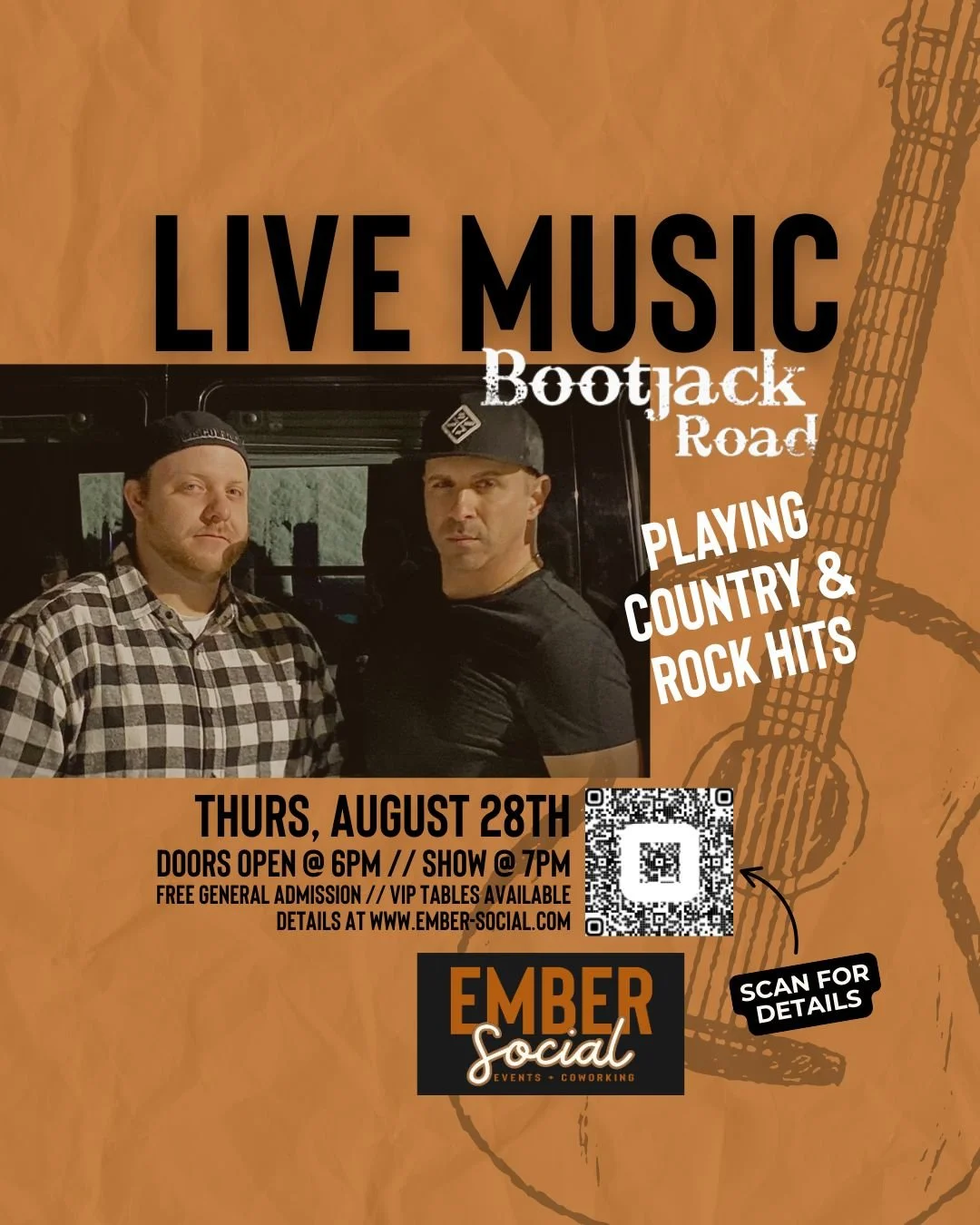 LIVE MUSIC: Bootjack Road - Country & Rock Hits