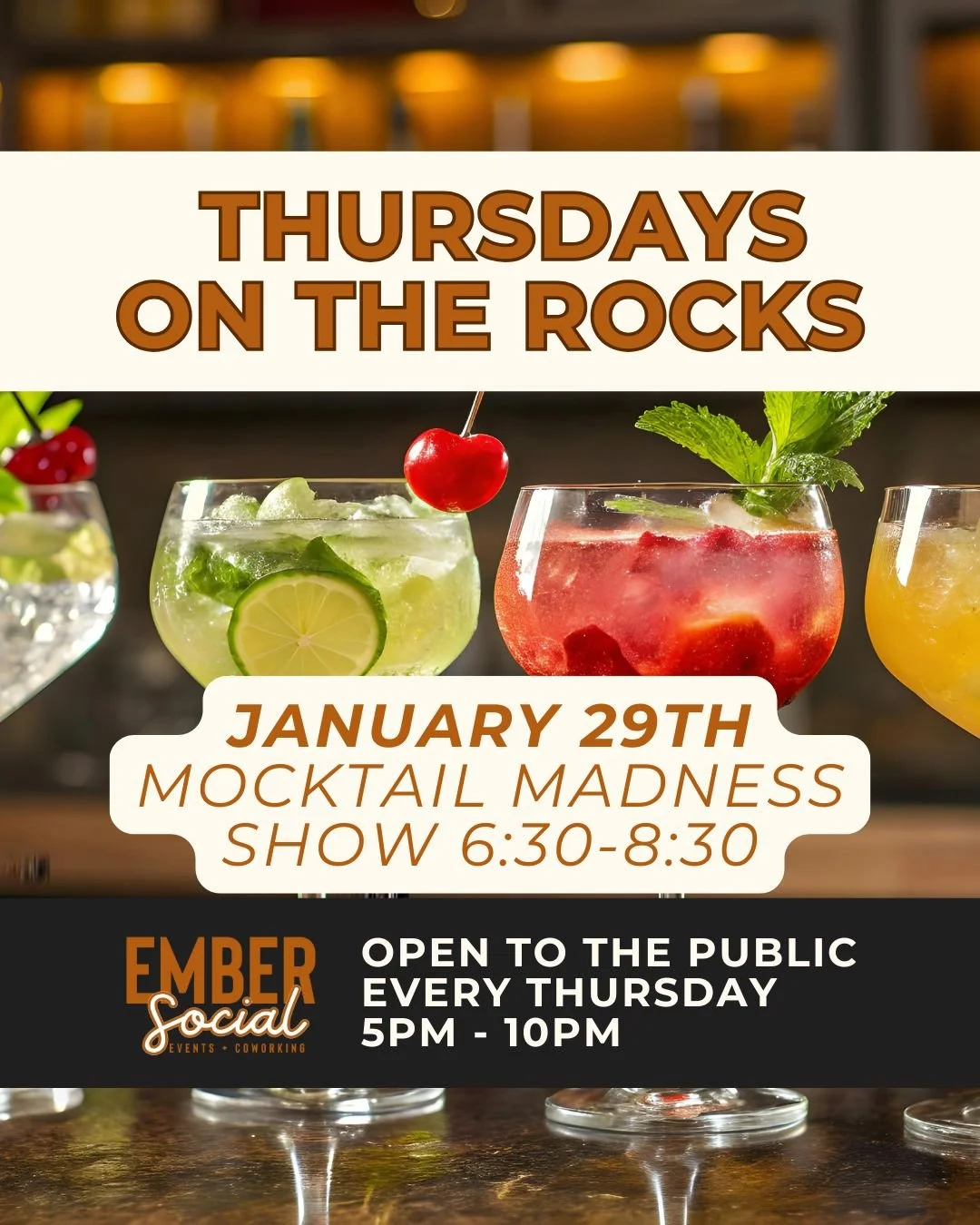 Thursdays on the Rocks - Mocktail Madness