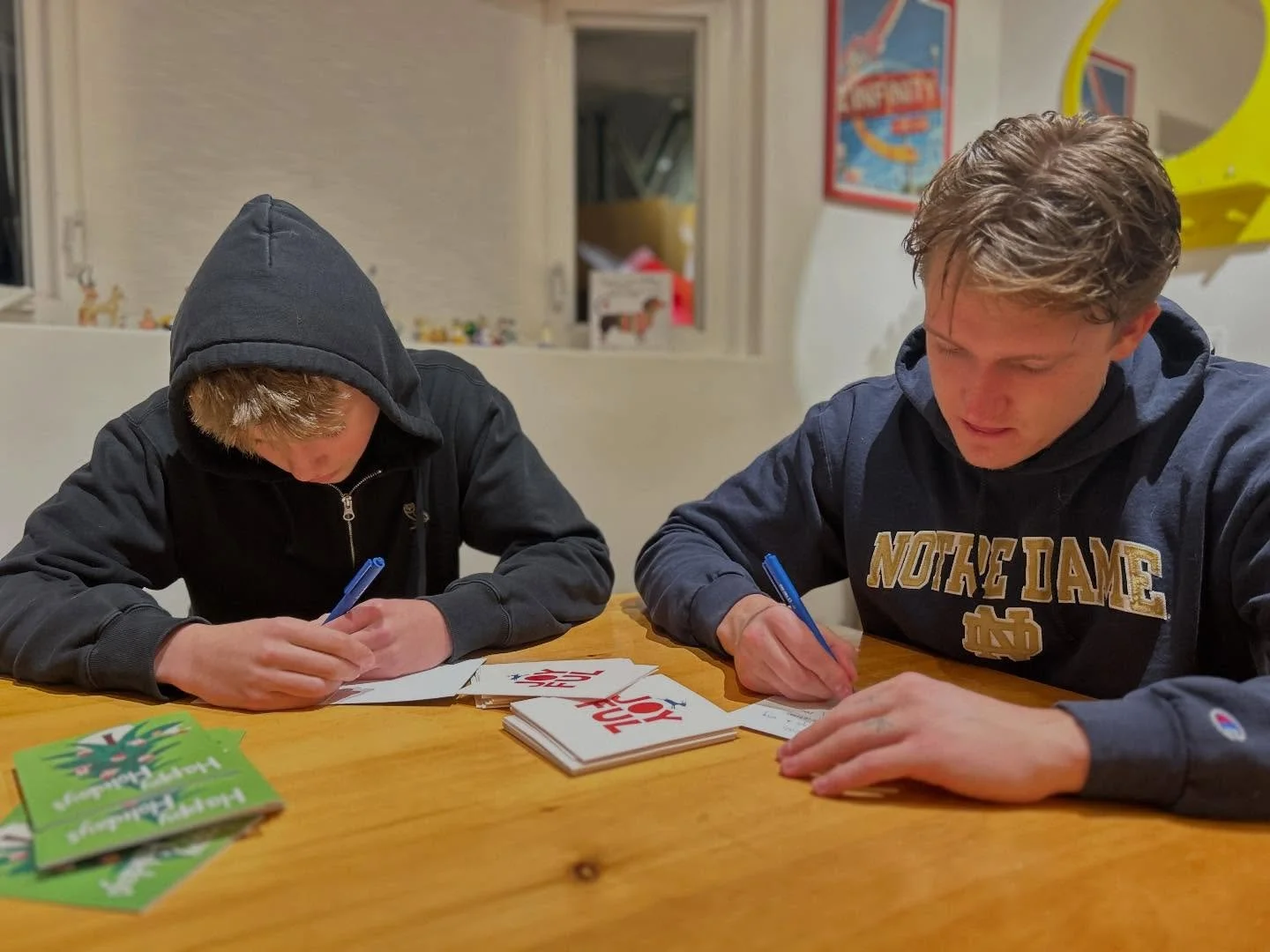 Thanks to my wonderful helpers for another year of handwritten holiday cards donated to our local seniors&rsquo; residence. 

A reminder of the power of small gestures, especially during the busyness of the holidays.

Inspired by the incredible work 