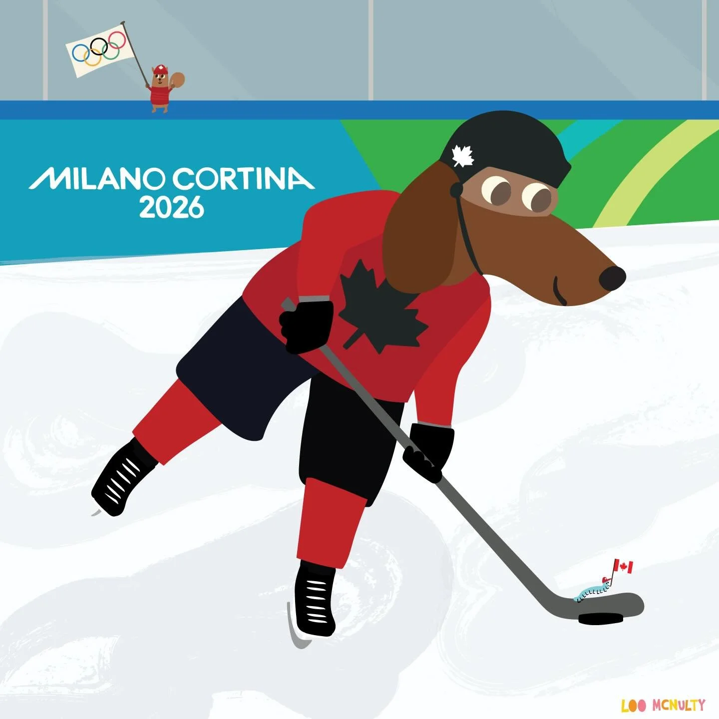 Let&rsquo;s Go Canada!

#minidachshund #hockeynightincanada @teamcanada @cbcolympics @milanocortina2026