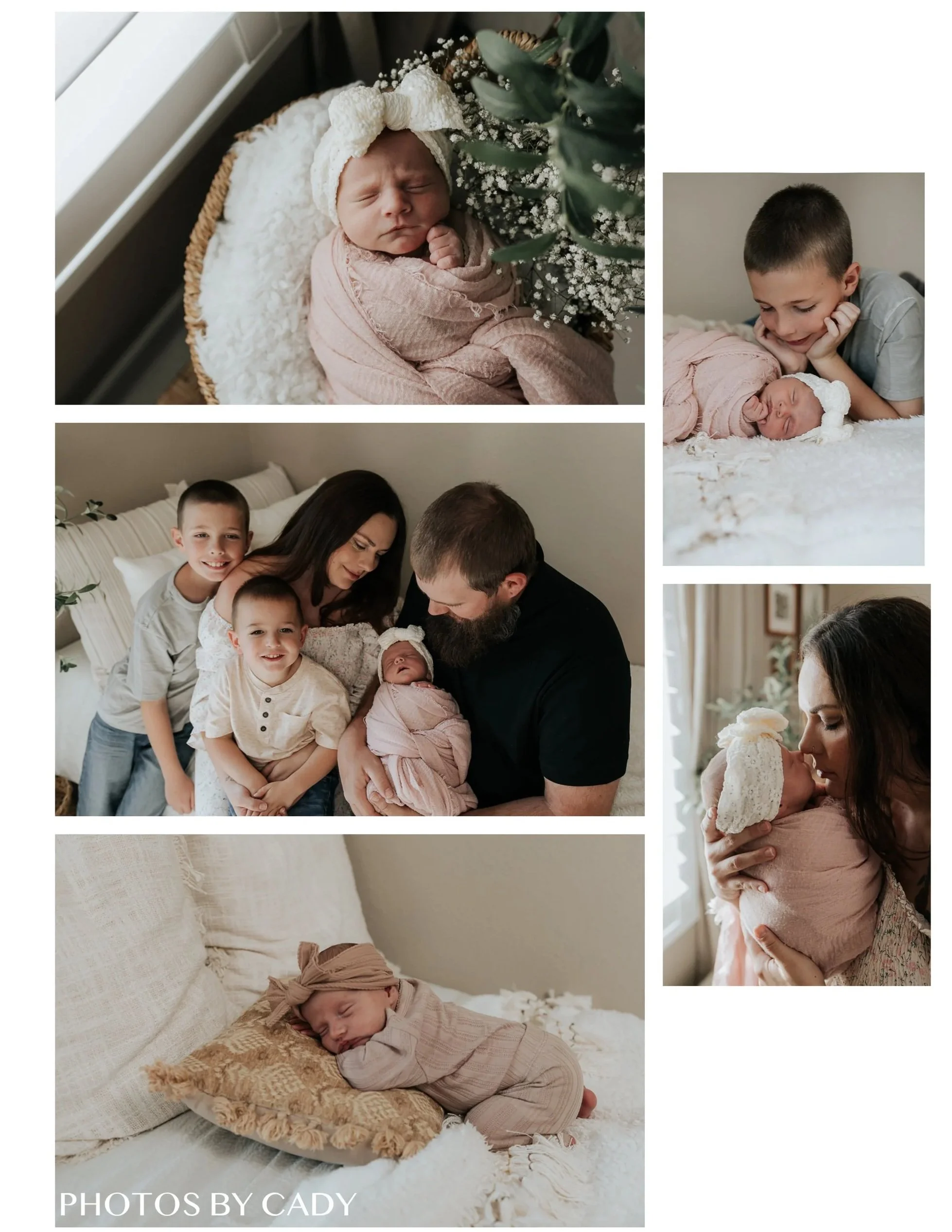 Newborn wrapped porNapa newborn photographer image, baby yawning on white sheet.trait, Vacaville California
