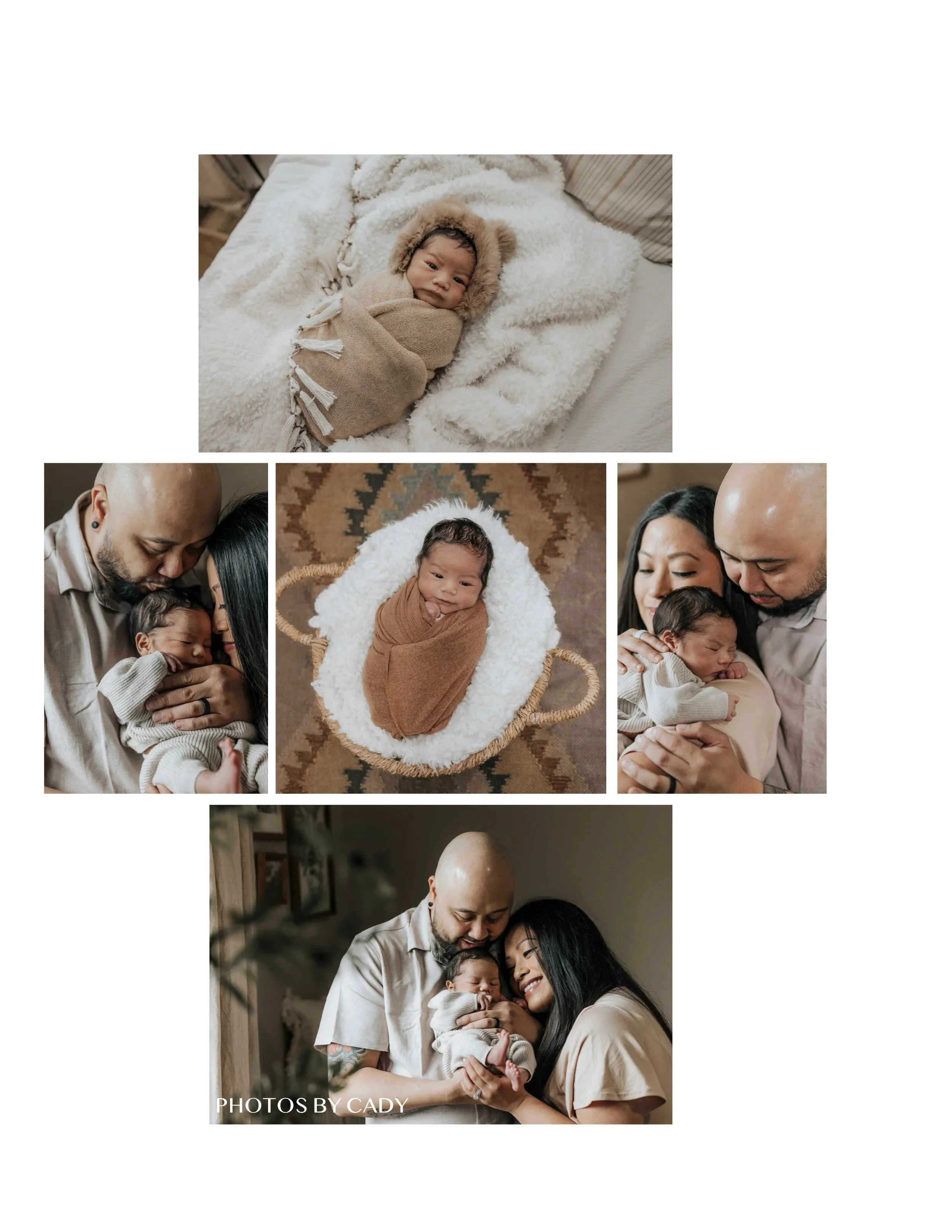 Vacaville newborn photographer image, baby in wooden bowl with greenery.