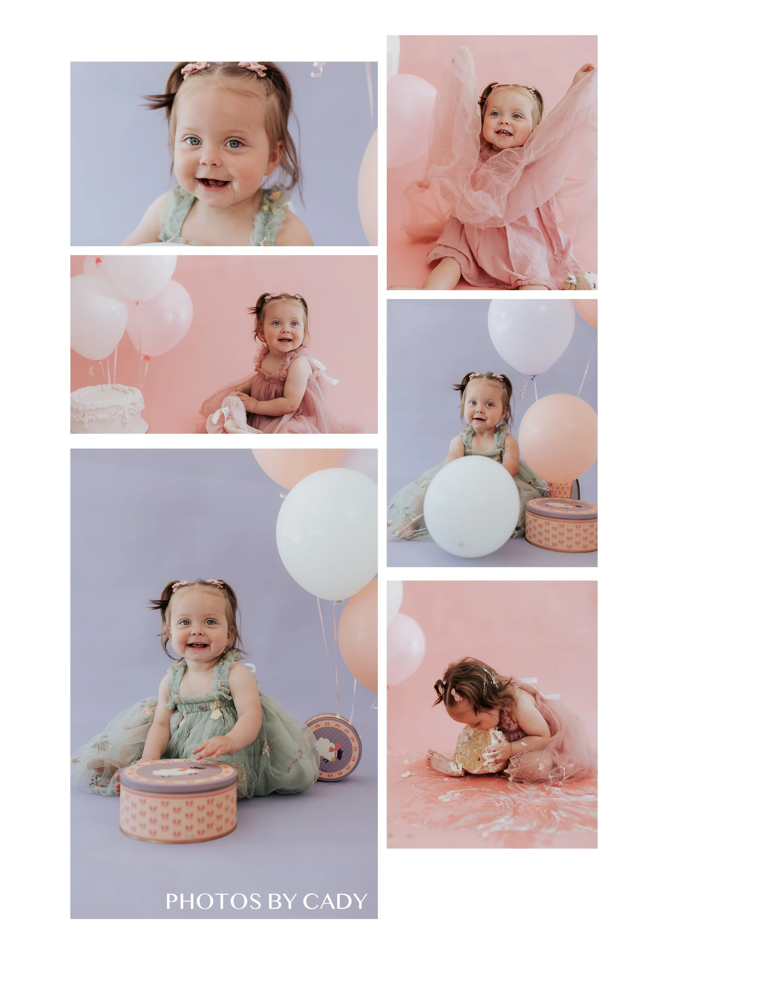 Vacaville birthday photo, toddler holding balloons and smiling at the camera.