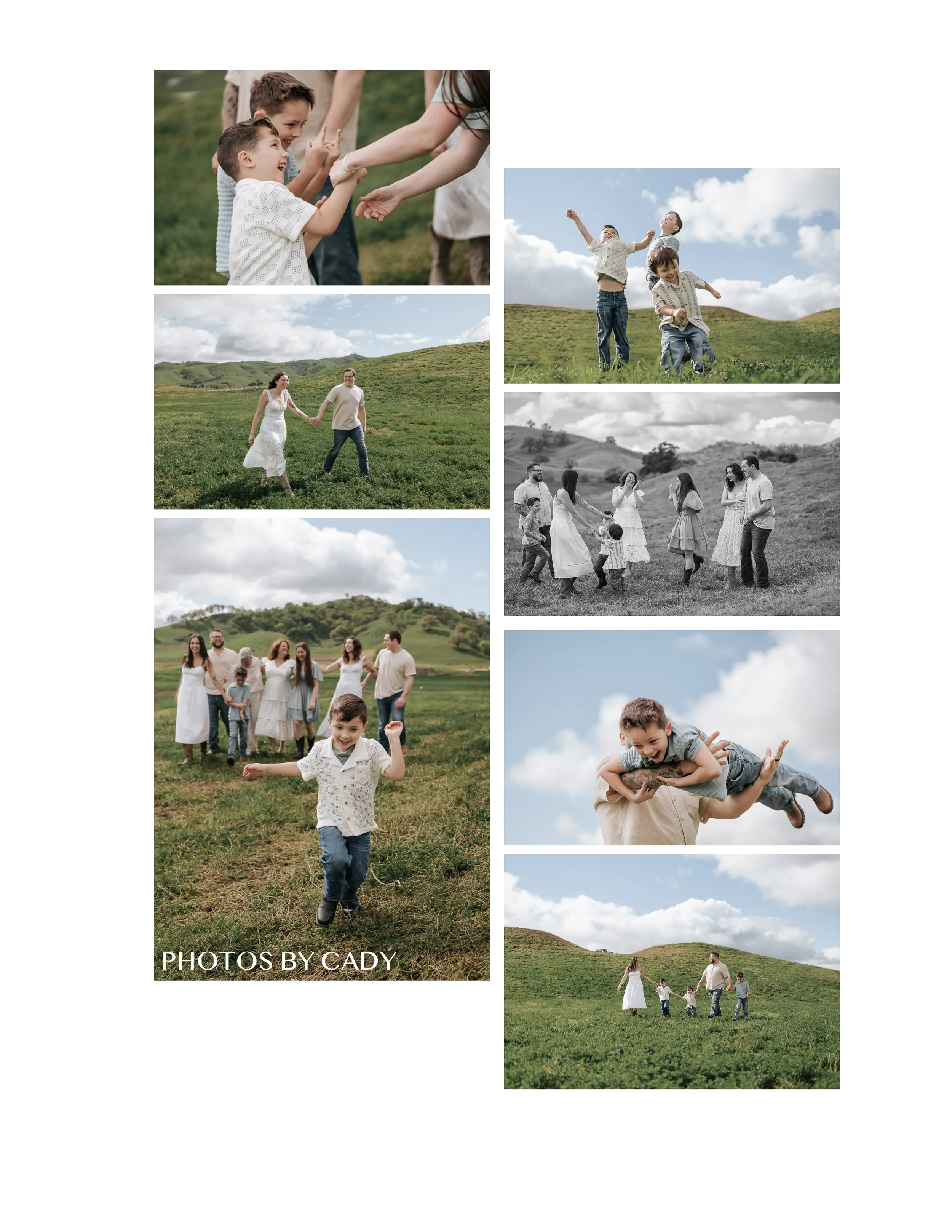 Family photo in park, Dixon California
