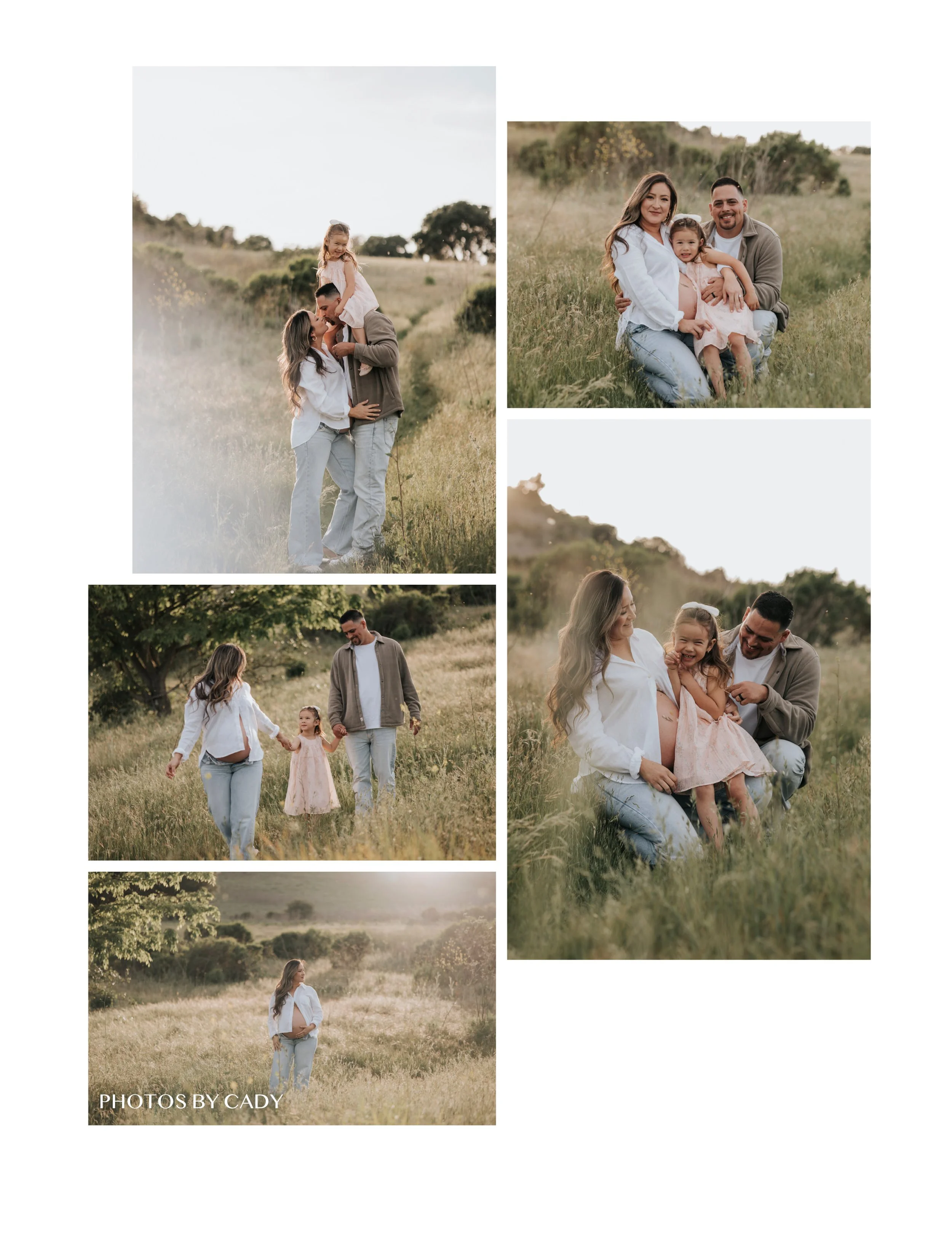 Vacaville maternity photo, mom wearing neutral dress holding belly in studio light.