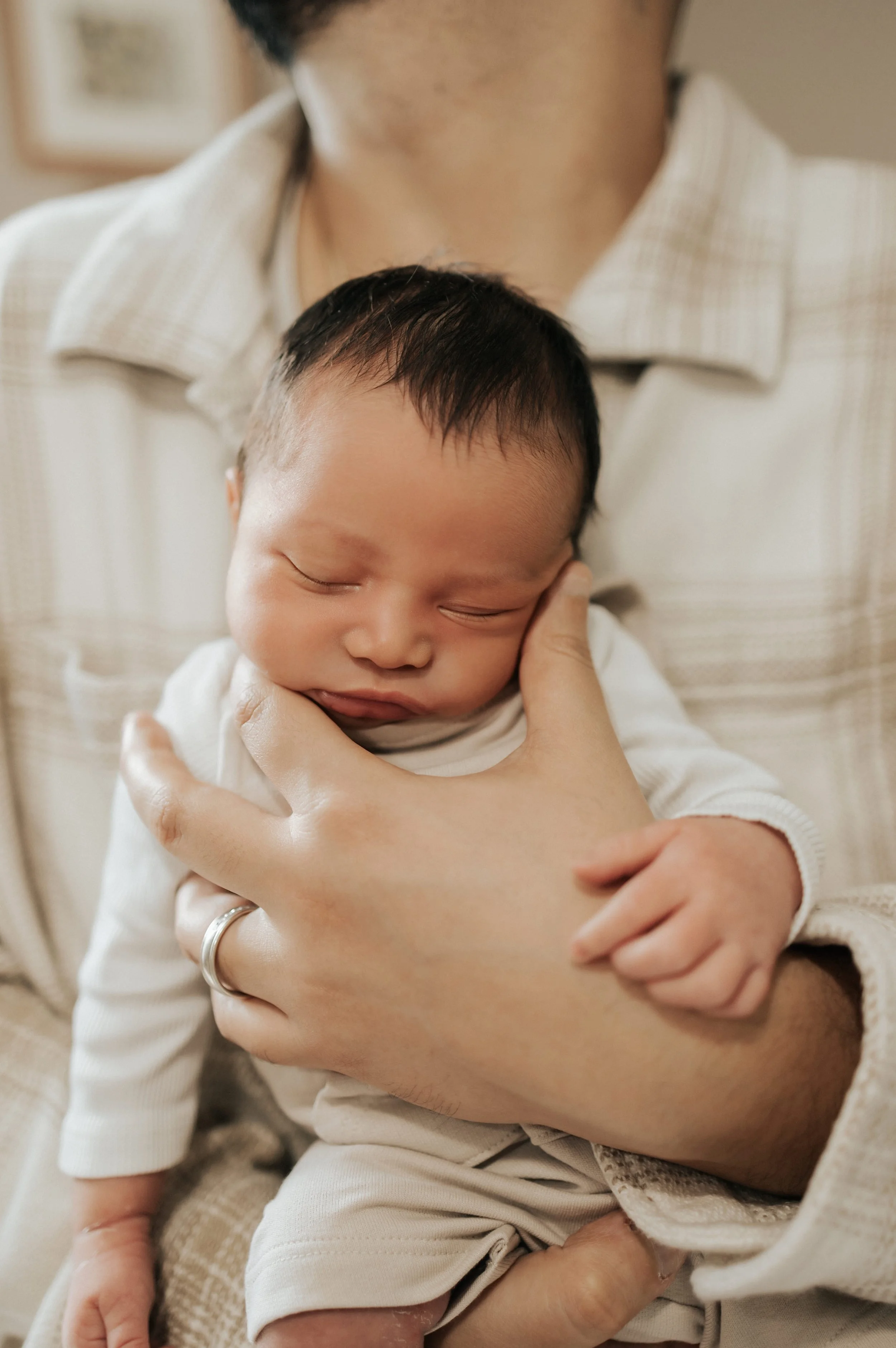 Newborn portrait by Photos by Cady in her Solano County photography studio.