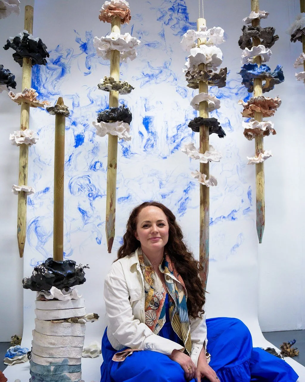 Yours truly in situ amongst the Woods of Ecky thump at @heatherley_school_of_art with thanks for the photograph!

Ecky Thump is a body of work which explores the physicality and immediacy of the spaces formed between ourselves, our interactions with 