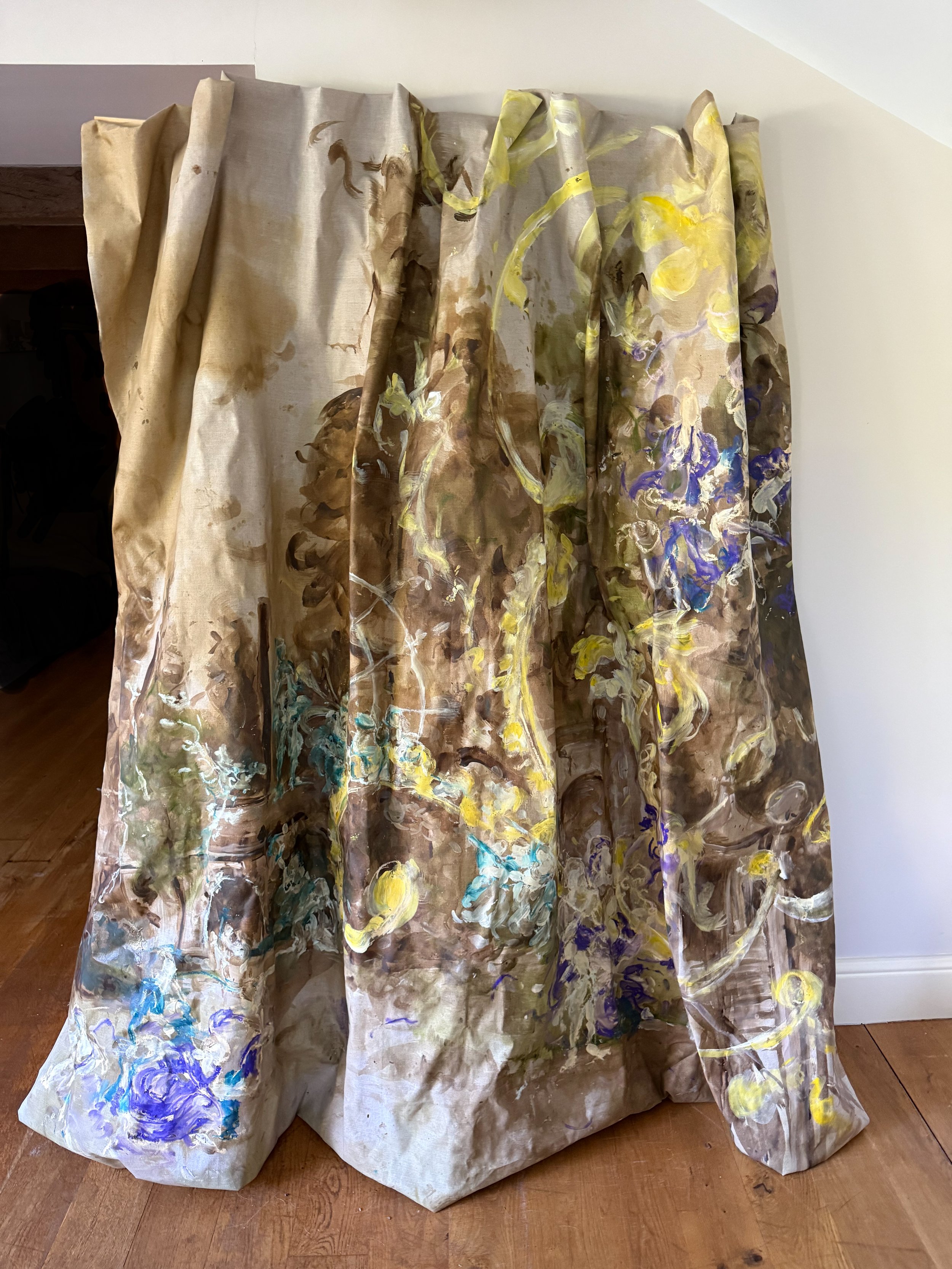 Or’eer Underrt Bridge | 2026 |
Iron and copper oxidising pigments, alcohol inks, oil pigments, linen

