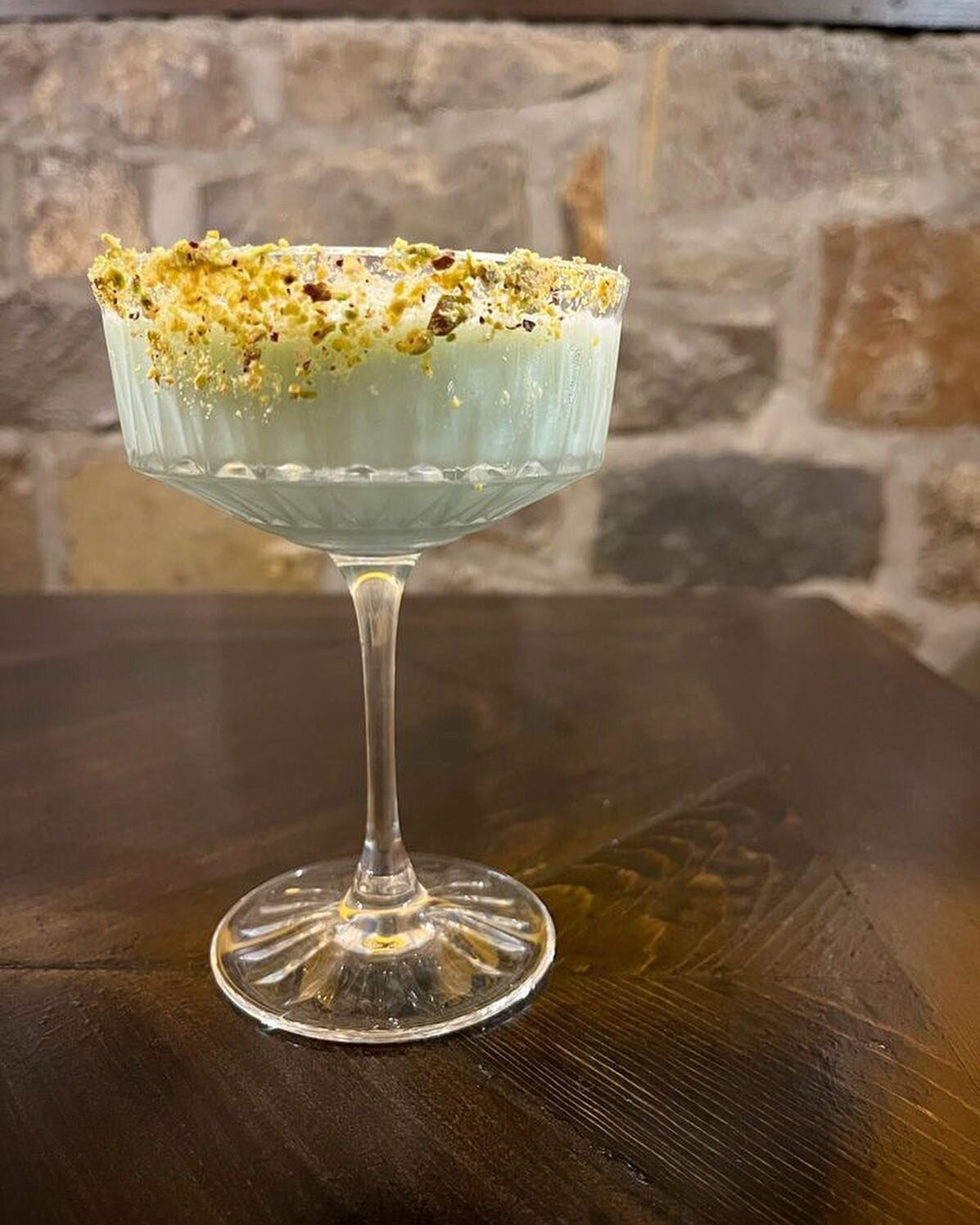 We&rsquo;re a little nuts 🥜 about this weekends&rsquo;s cocktail feature, and we think you will be too! This here is our Pistachio Martini 🍸🍸 lovingly made with Luksusowa vodka (@luksusowaca), Sons of Vancouver Amaretto and Blue Cura&ccedil;ao (@s