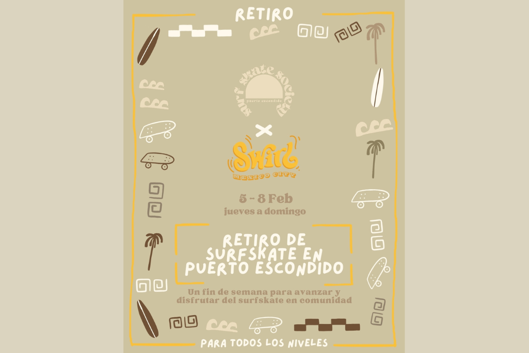 Retiro Swirl Mexico City x Surf Skate Society 