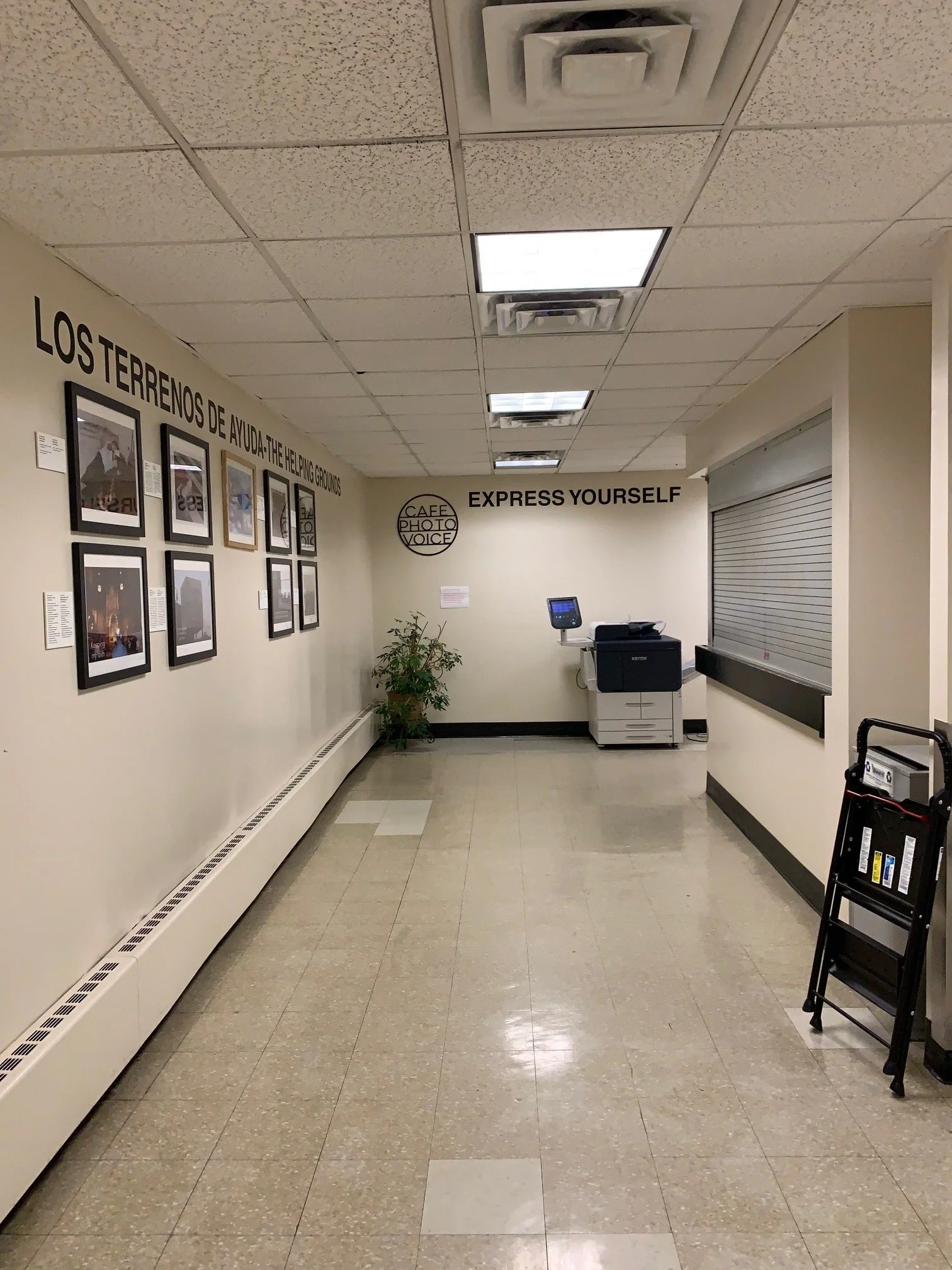 Photovoice permanent participant exhibition, Bowen Center, Harlem, NY. 2021.