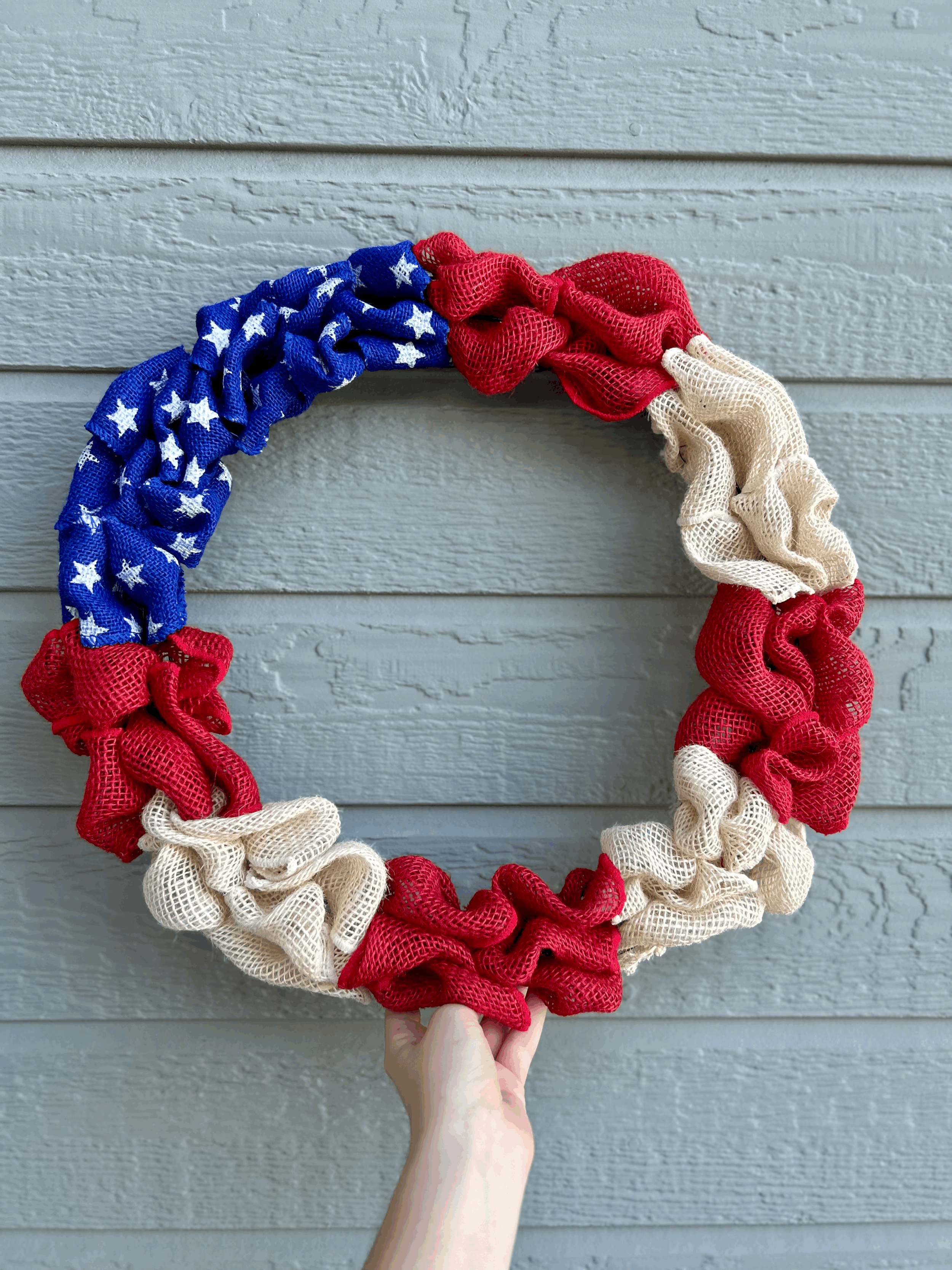 16" Patriotic Bubble Wreath