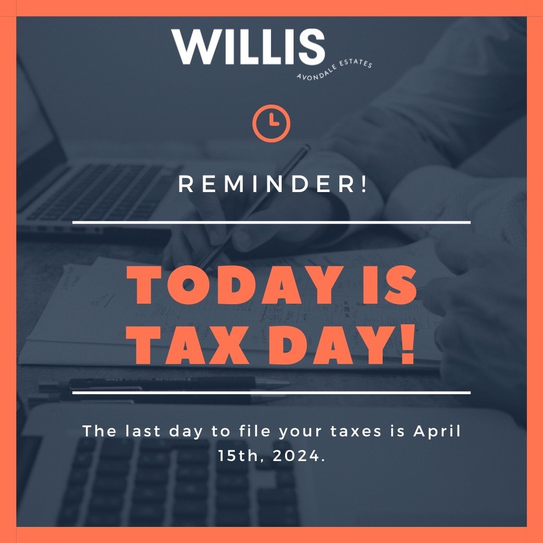 📢 Residents of Willis Avondale Estate, listen up! 🏢 Today's the deadline to file your taxes! 

⏳ Don't let the tax man catch you snoozing &ndash; get those forms filed before the clock strikes midnight! 💼

💸 Need a quiet space to crunch those num