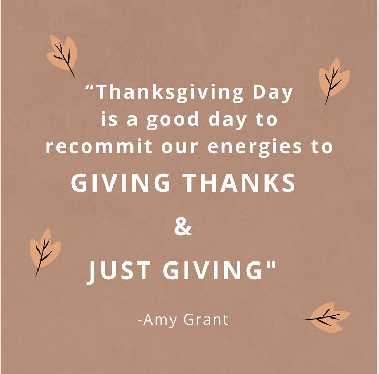 Wishing you a day filled with love and gratitude. We are grateful for you! Be safe today, friends. 💛

#thanksgiving #grateful #gratitude #givethanks