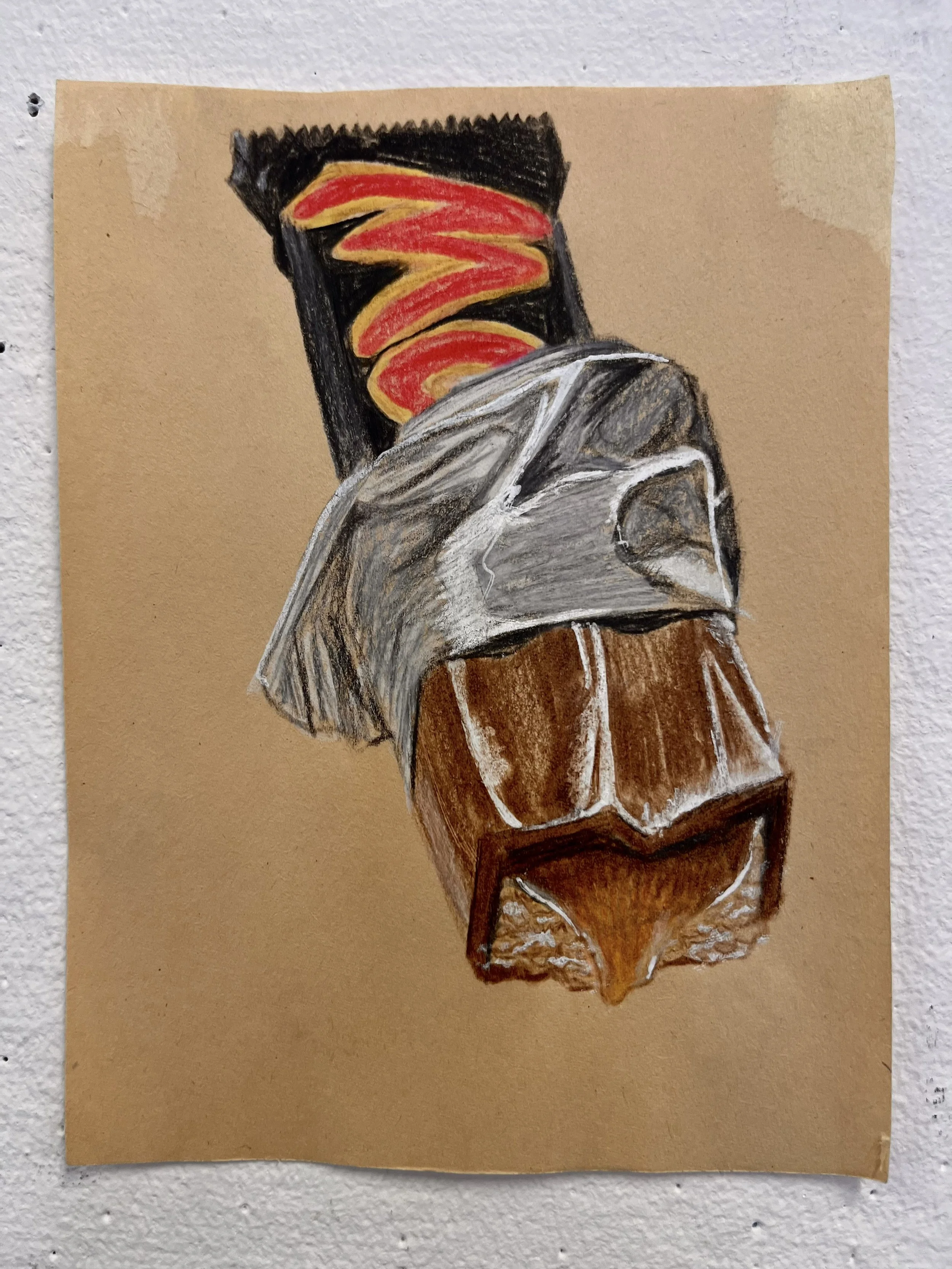 "Mars" // Colored pencil on paper // 4.5" X 6" // 2020 // A study of shiny treats with colored pencil.