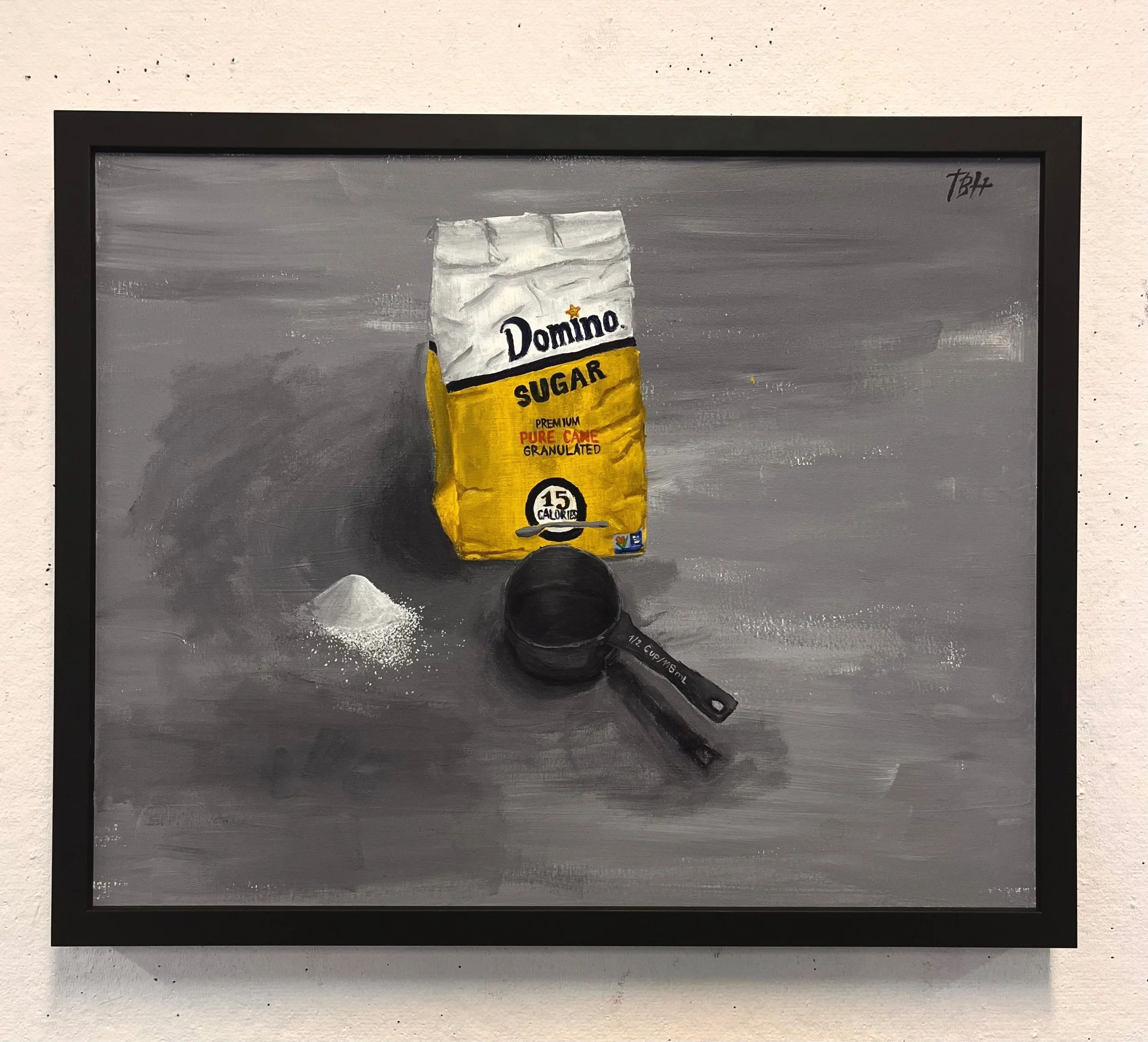 "Decomposed Dessert" // Acrylic paint on canvas // 16" X 20" // 2020 // Part of my confections collection. Shedding light on the components that make up the foods we eat.