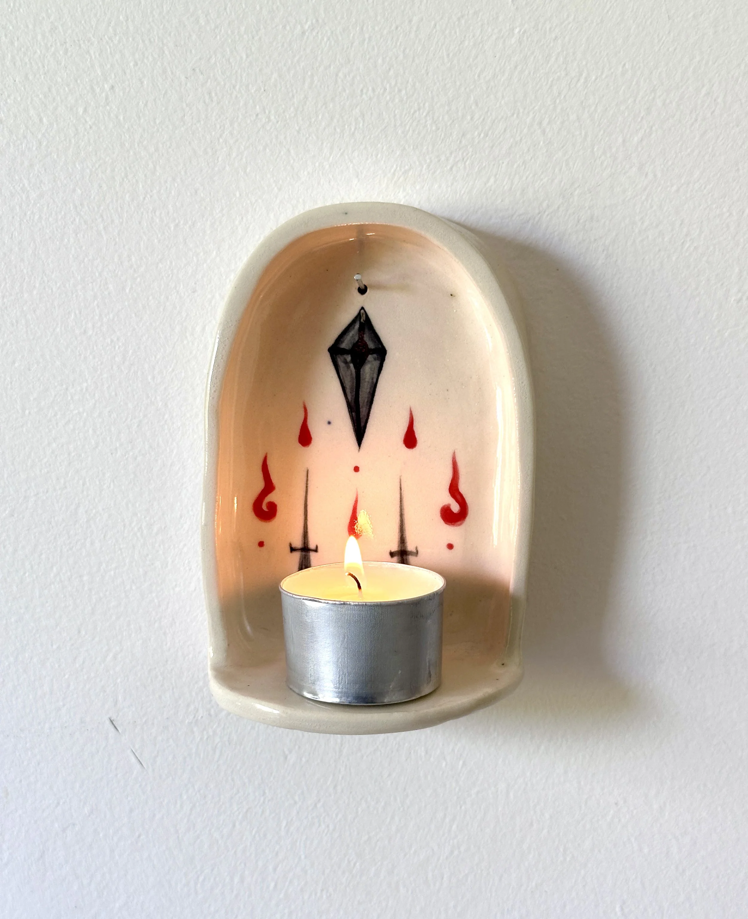 Wall Shrine Candle Holder