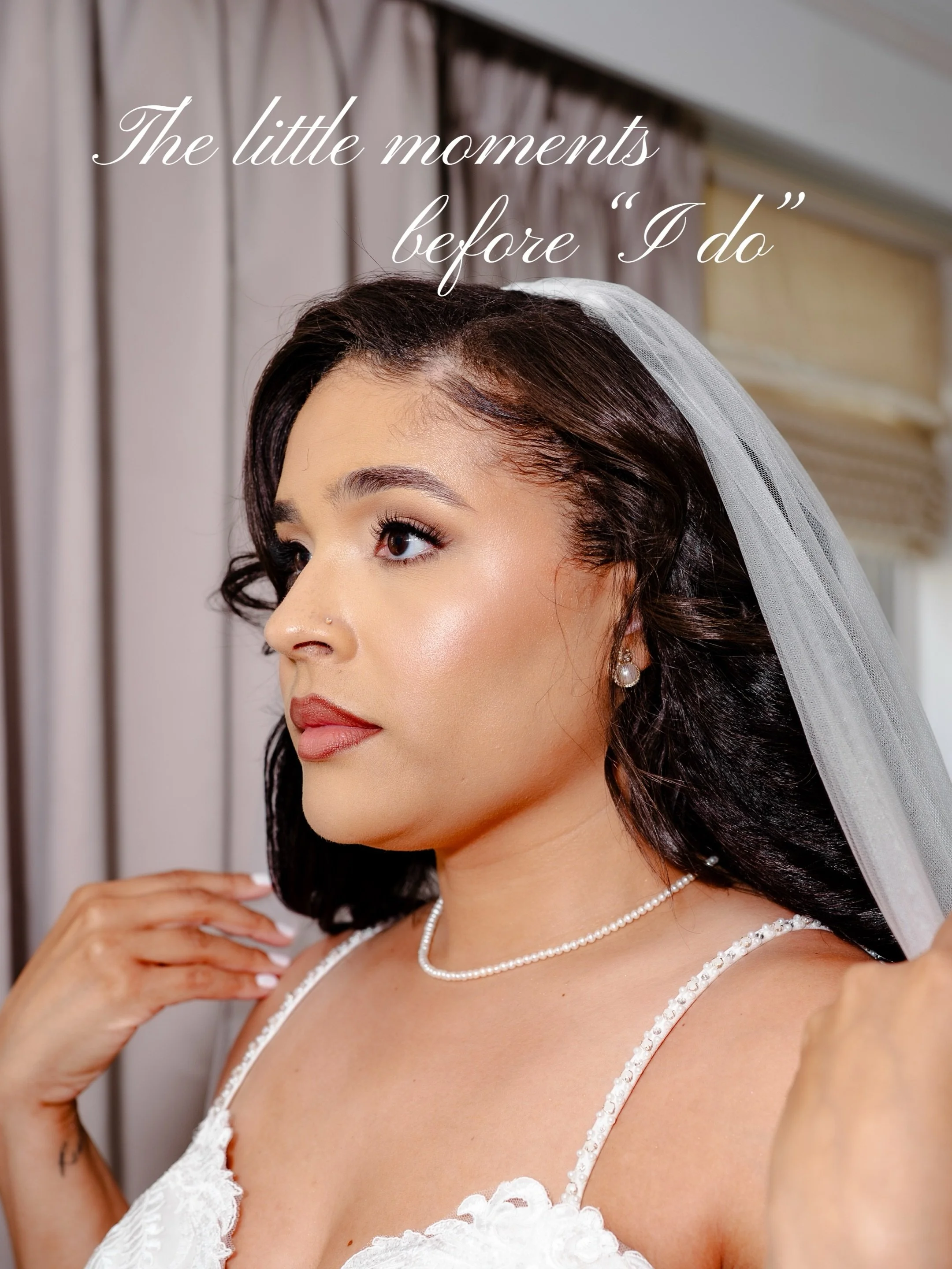 The little moments before &ldquo;I do&rdquo; hold so much of the story &mdash; the delicate details chosen with care, the soft anticipation in the room, and the people surrounding you before everything begins.

##WeddingPhotography #BrideDetails #Get