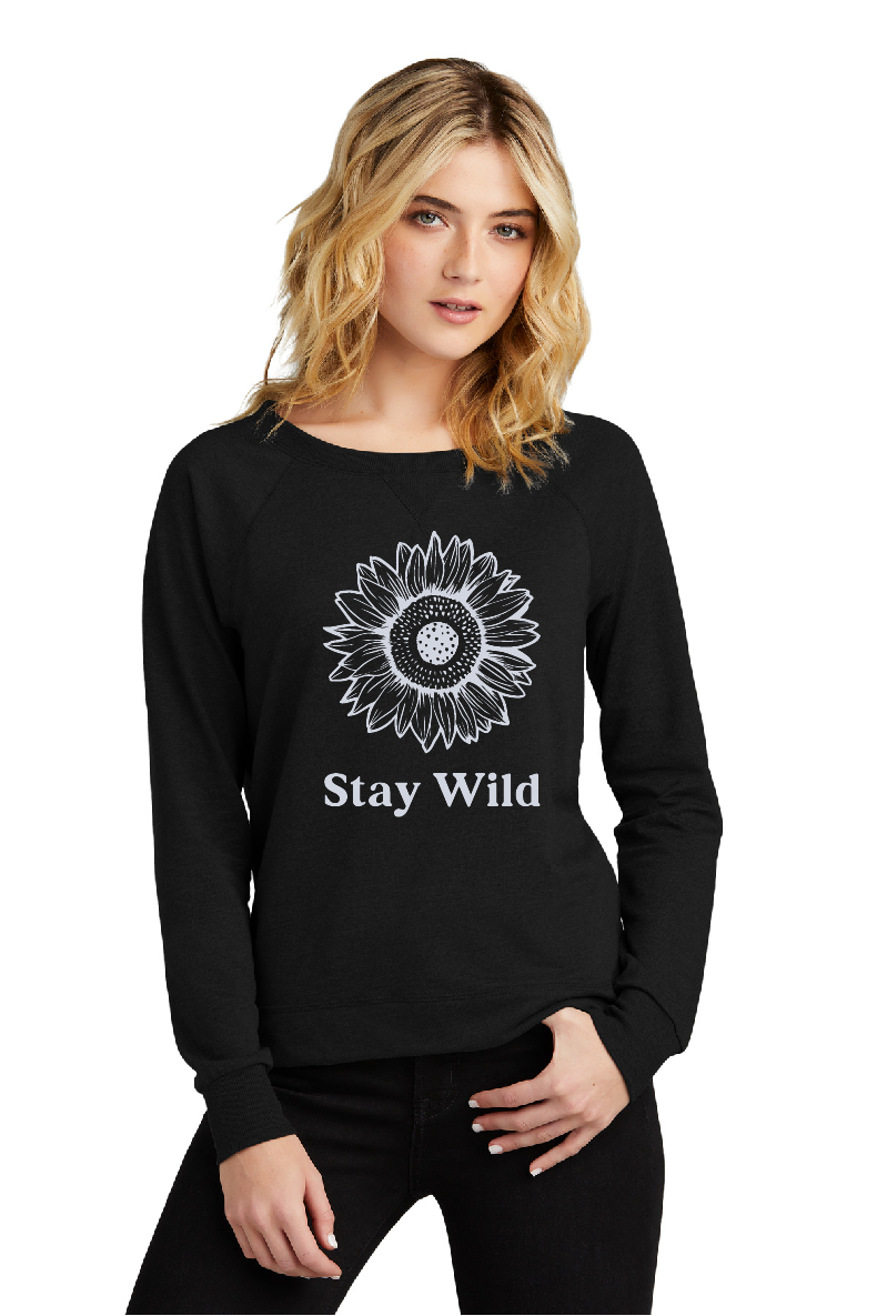 Stay Wild Ladies Crewneck Sweatshirt
