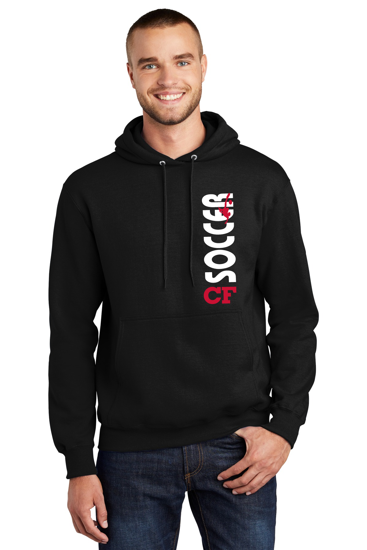 26 CFHS Soccer Side Black Hoodie Front.png